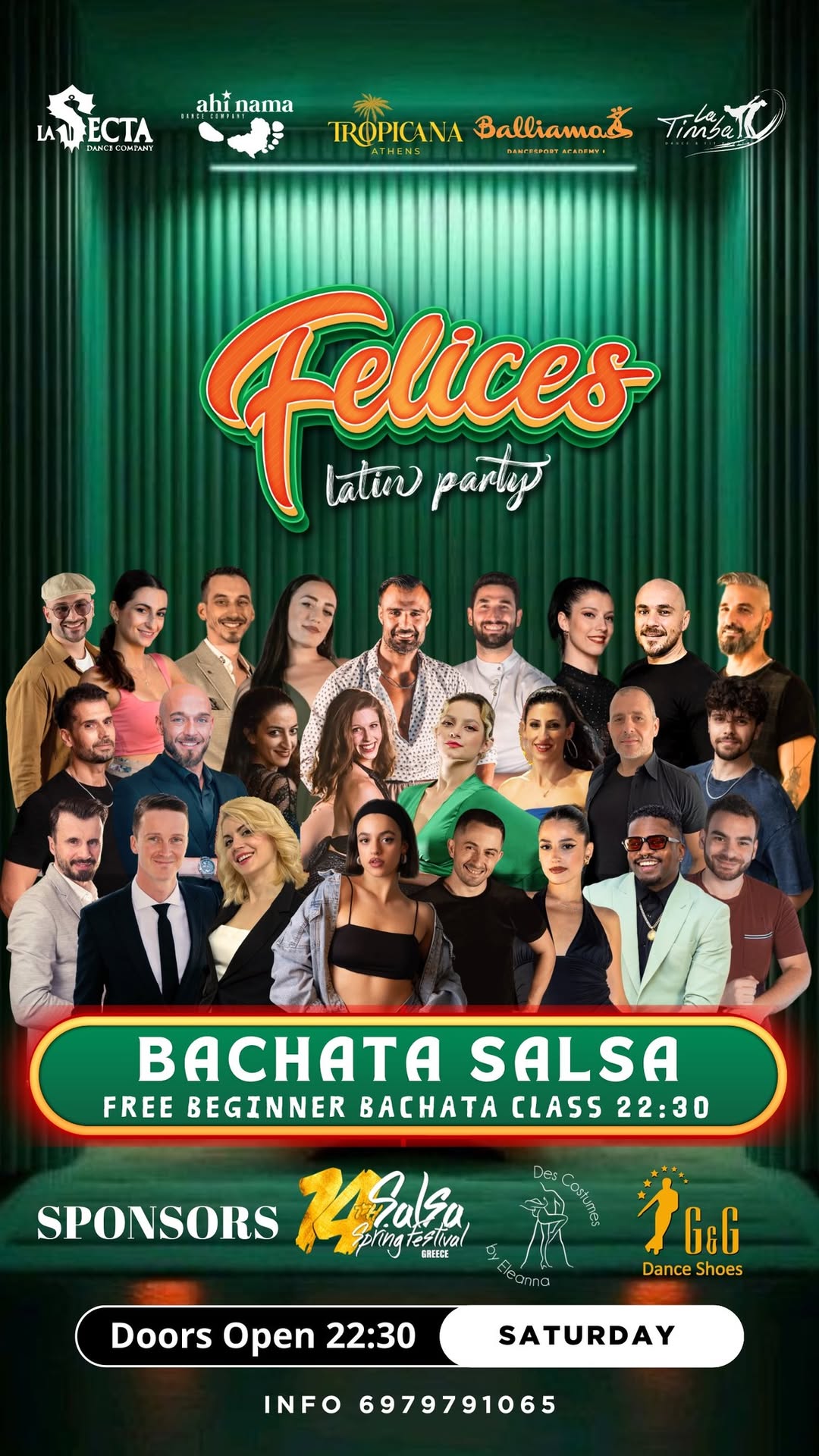 SALSA BACHATA PARTY 3 May FELICES On Saturday At Tropicana Latin Bar Athens