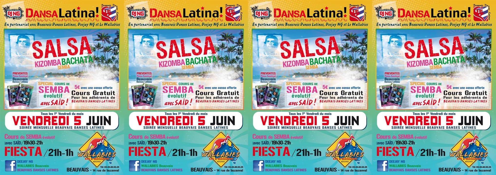 (((>DANSA LATINA!<))) VENDREDI 5 JUIN By DJ NG y BDL
