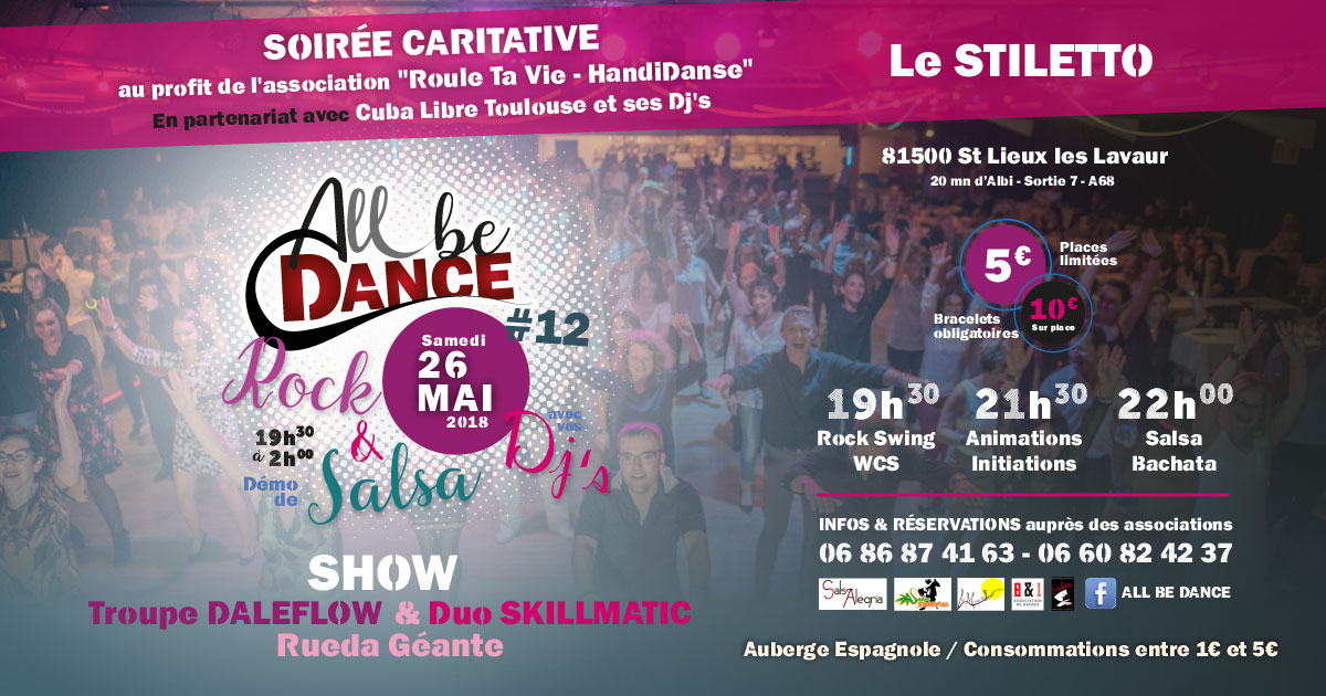 Soirée All Be Dance 12, spéciale Caritative pour l'Handi-Danse
