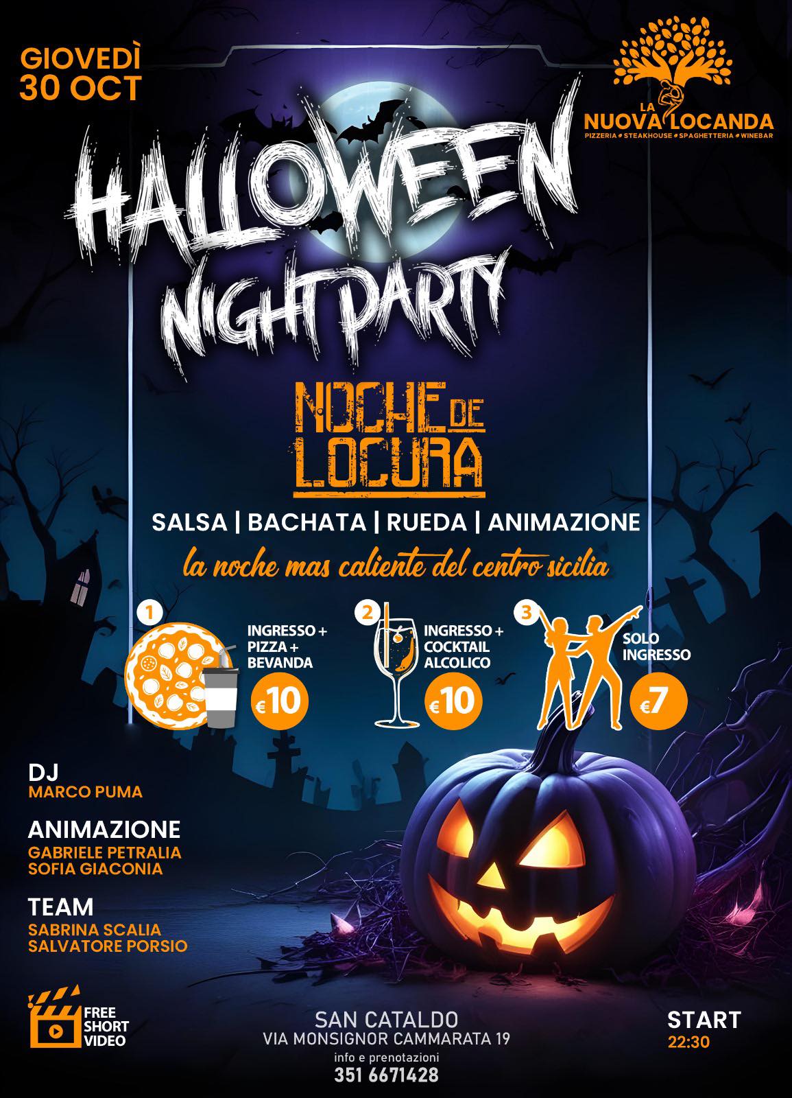 NOCHE DE LOCURA💙🔥🎃