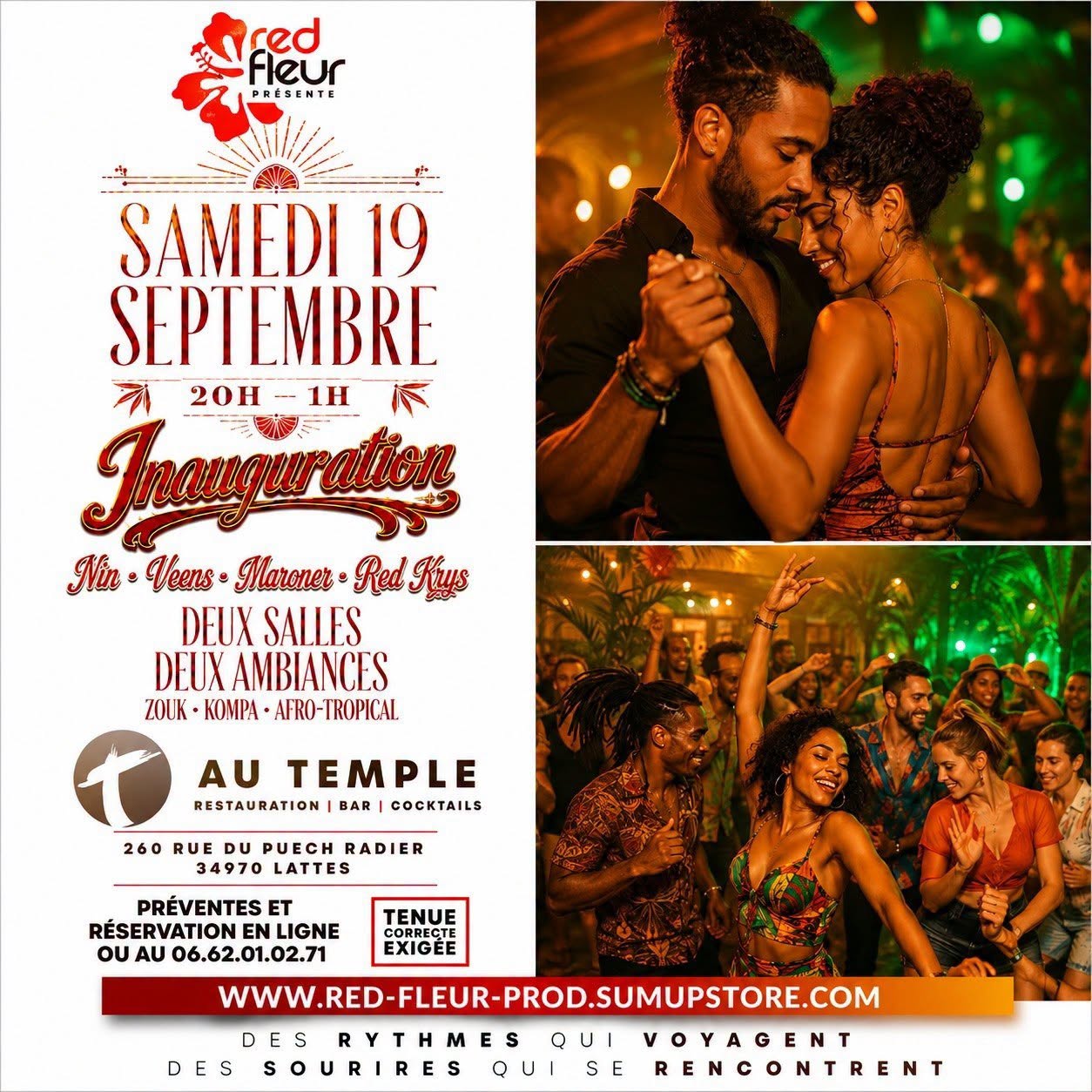 Inauguration 🌴2 Salles 2 Ambiances 🌴 ⭐️ Nin ⭐️ Veen's ⭐️ Maroner ⭐️ Red Krys