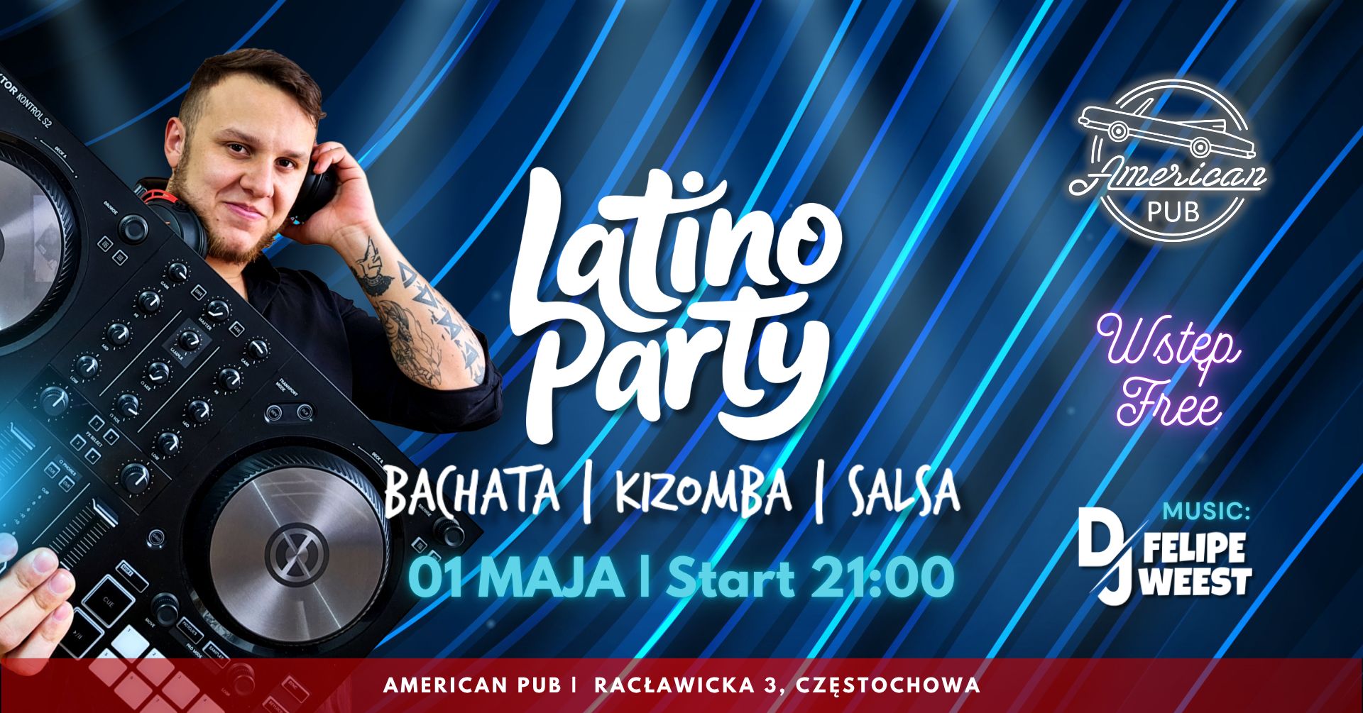 LATINO PARTY W AMERICAN PUB