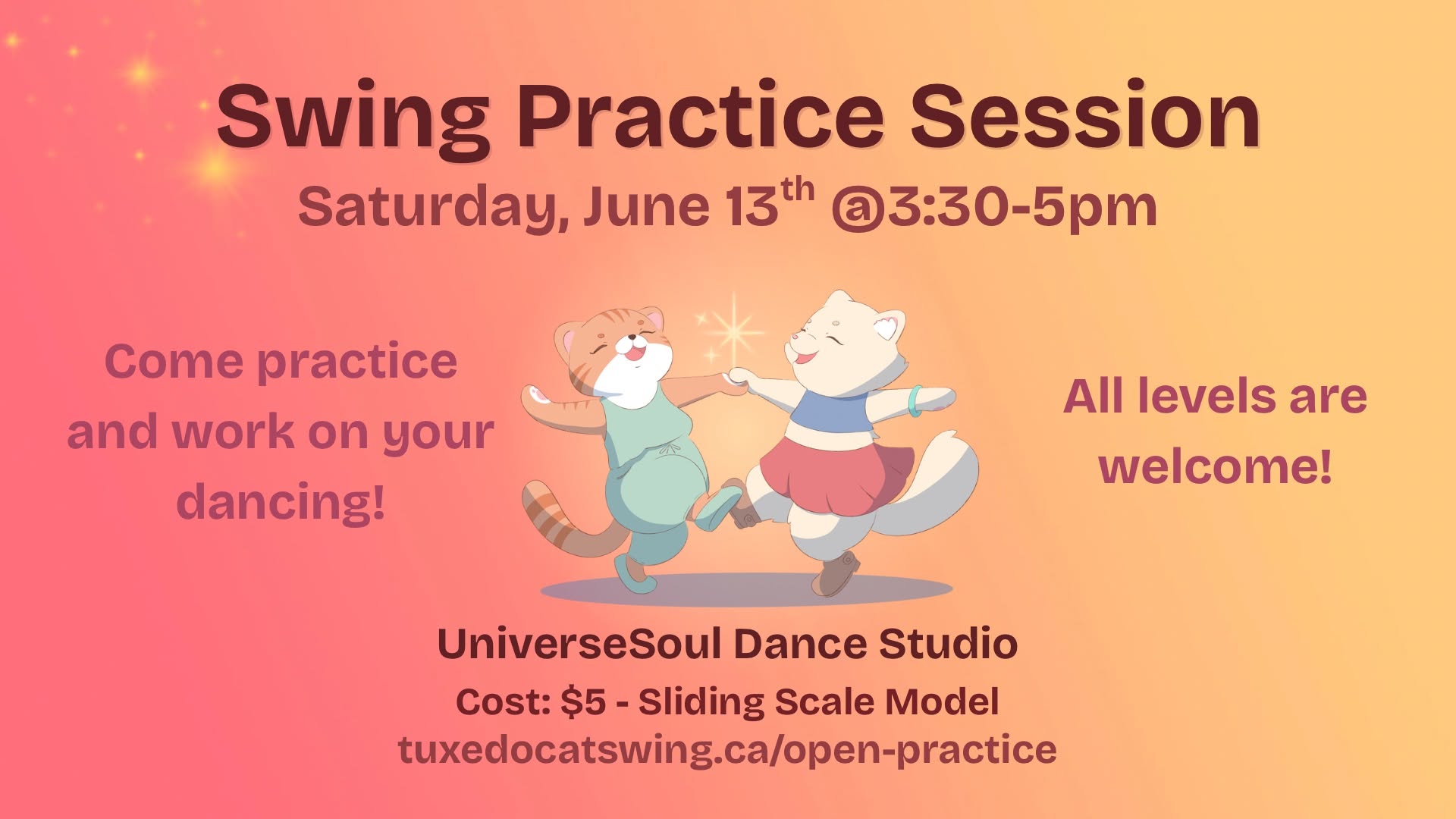 Swing Dance Open Practice Session - Lindy Hop Charleston Balboa Solo Jazz