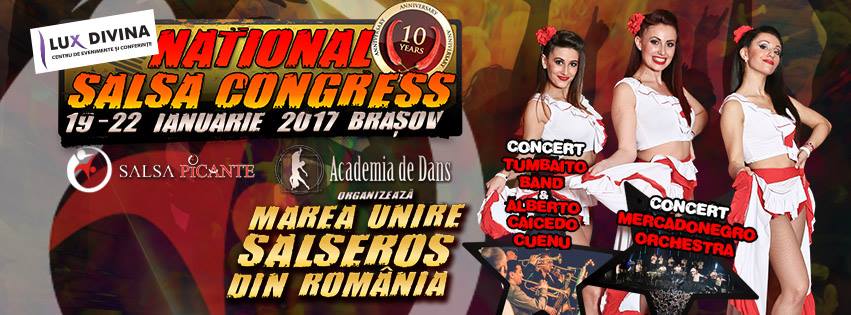 Congresul National de Salsa, 19 - 22 ianuarie 2017