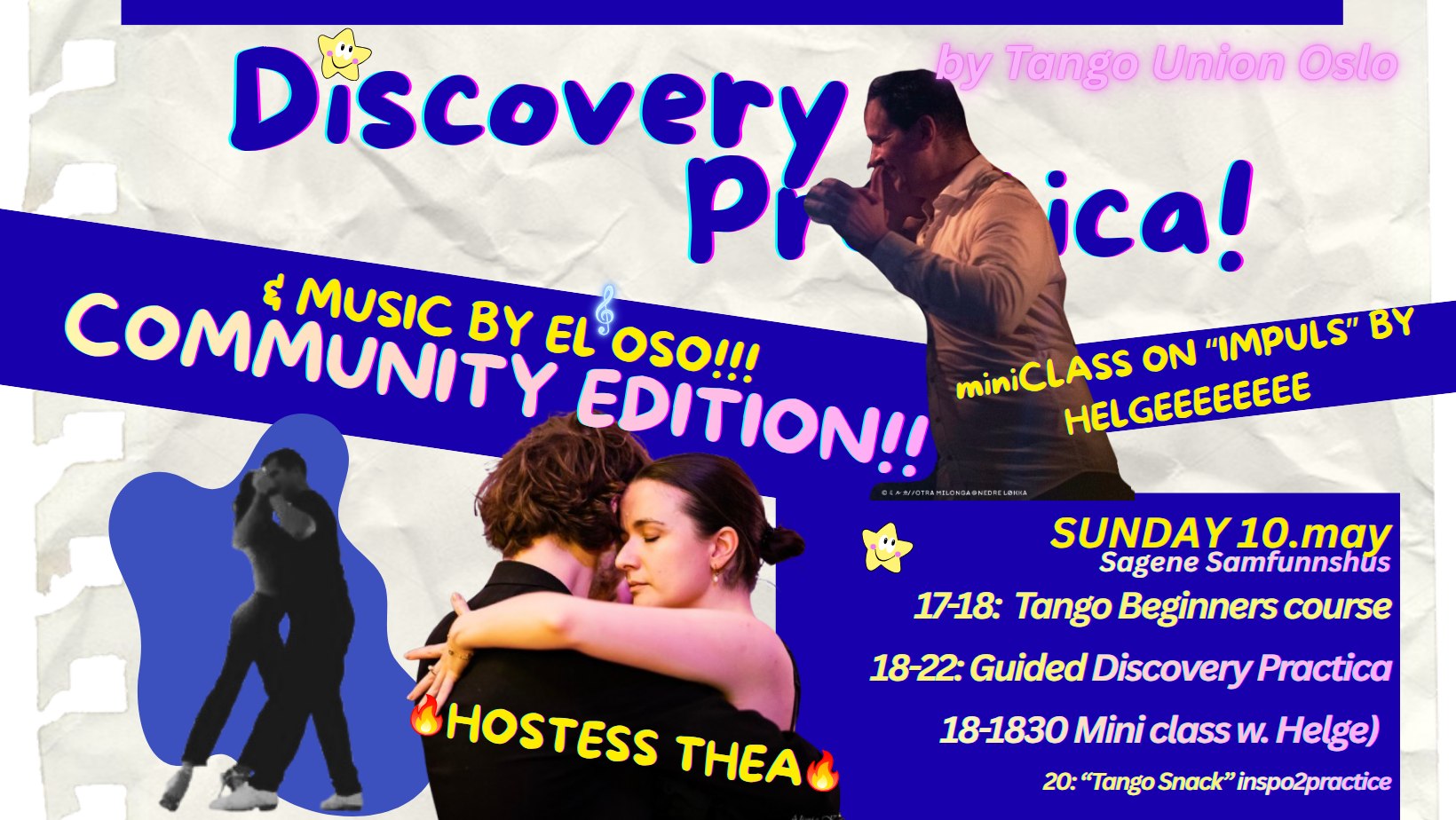 10.may Discovery Practica Community Edition! (almost-free tango beginnersclasses)