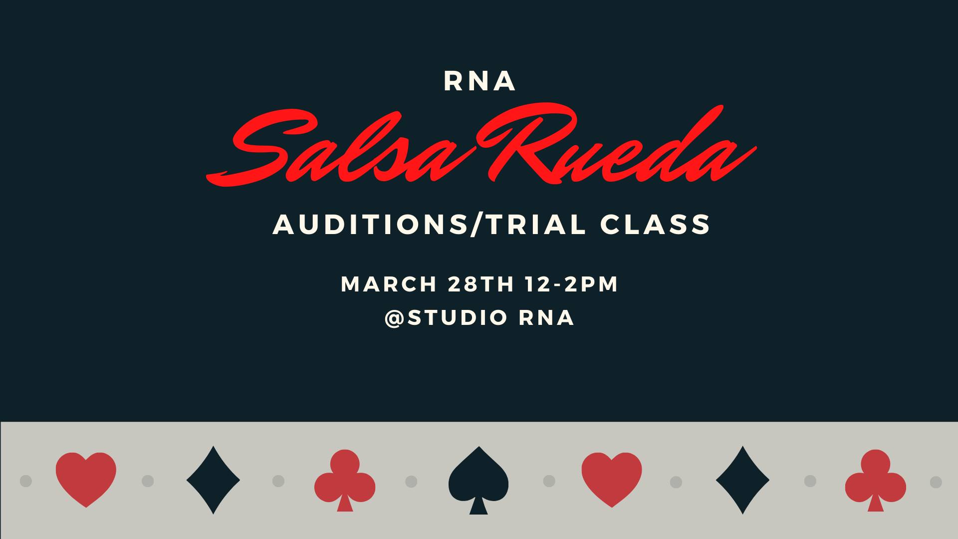 RNA Open Salsa Rueda Class Auditions
