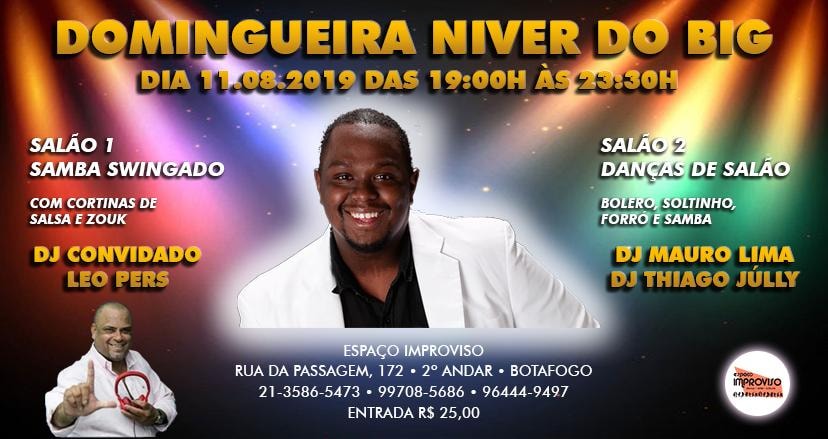 Domingueira Improviso com aniversário do prof BIG LEO!
