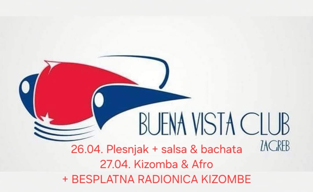 Pet 26.04. PLESNJAK Sub 27.04. KIZZ & AFRO NIGHT & BESPLATNA RADIONICA + bachata salsa floor