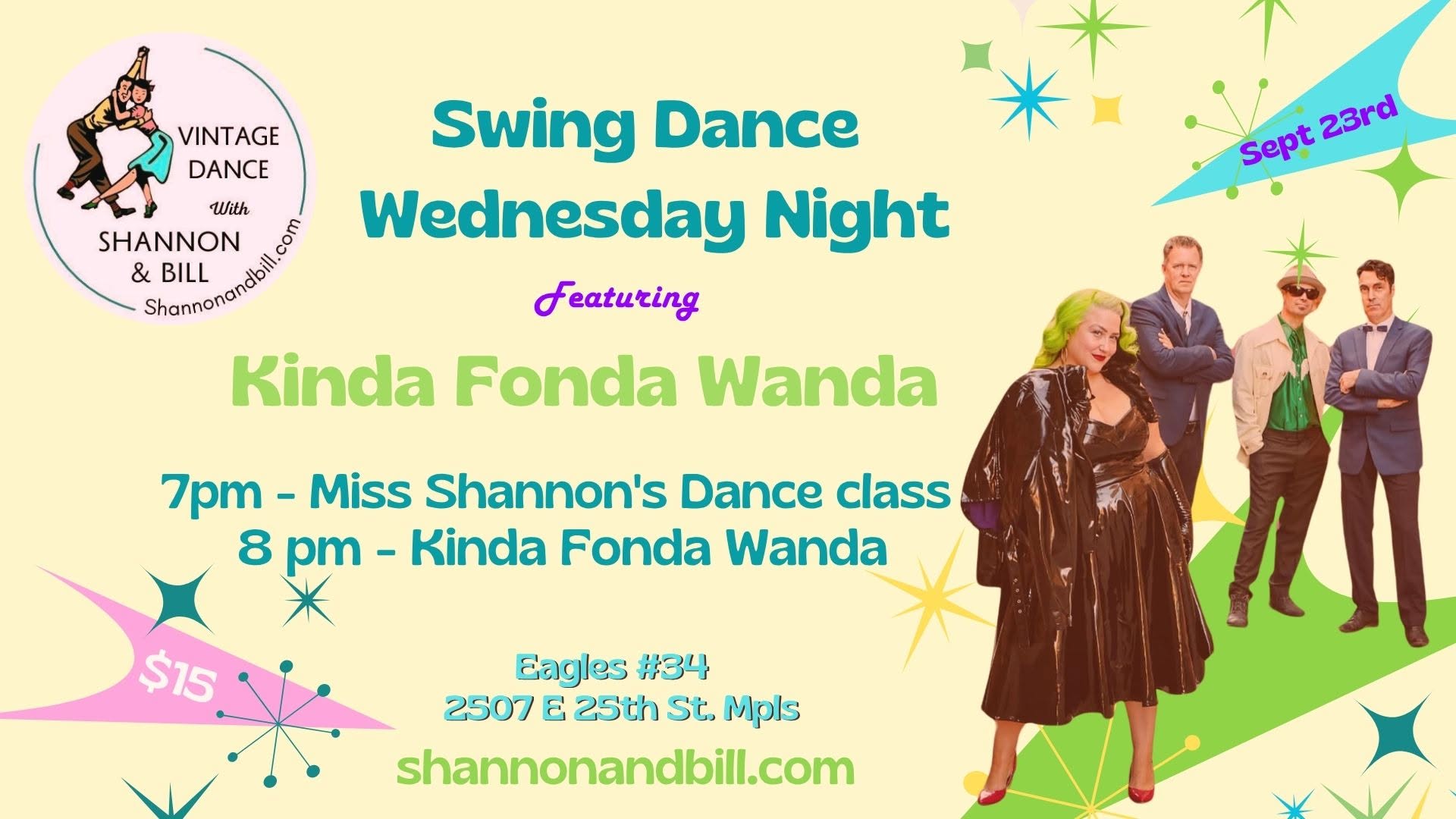 Kinda Fonda Wanda at Swing Dance Wednesday Night 9 23