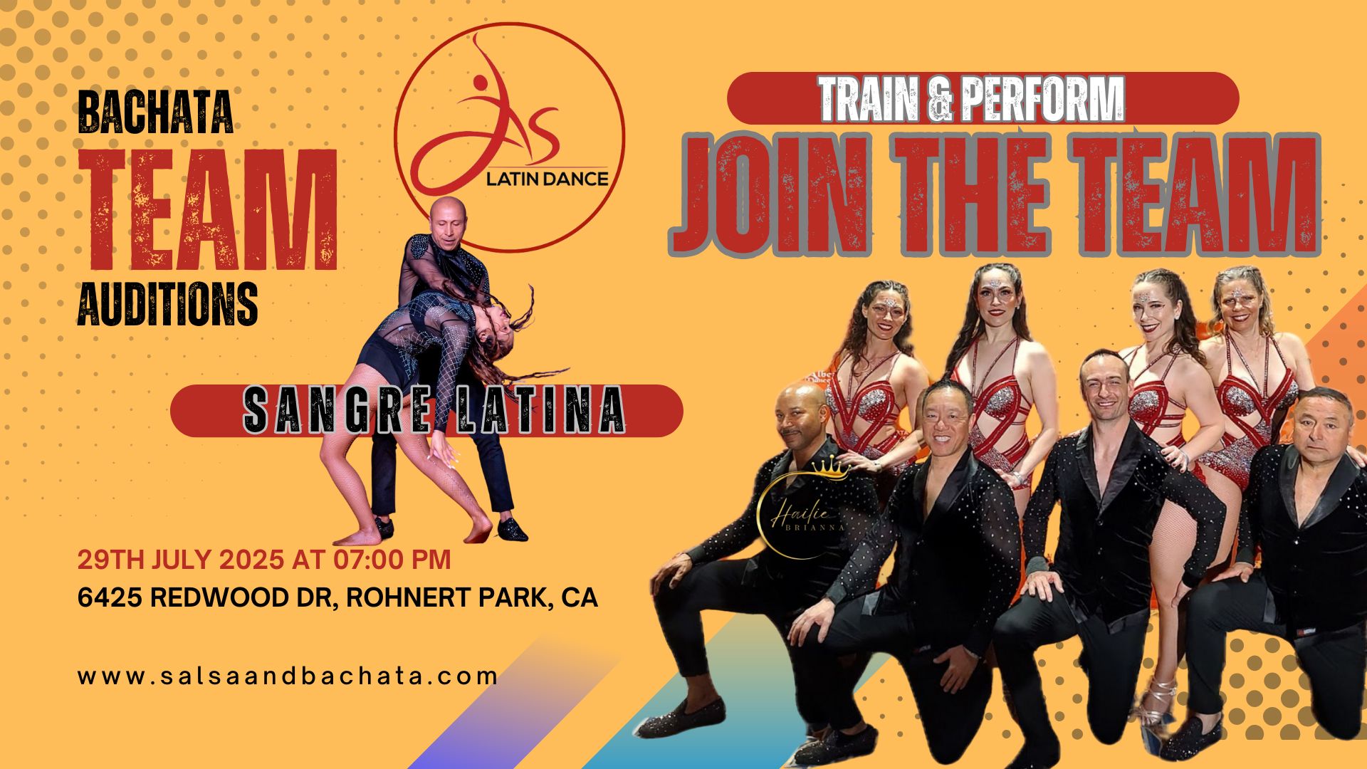BACHATA DANCE AUDITIONS - SANGRE LATINA D.C.