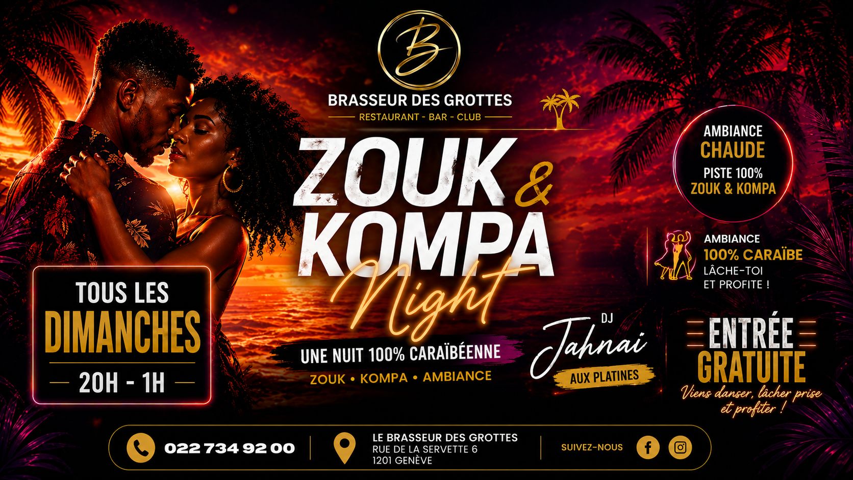 🔥 ZOUK & KOMPA NIGHT 🔥