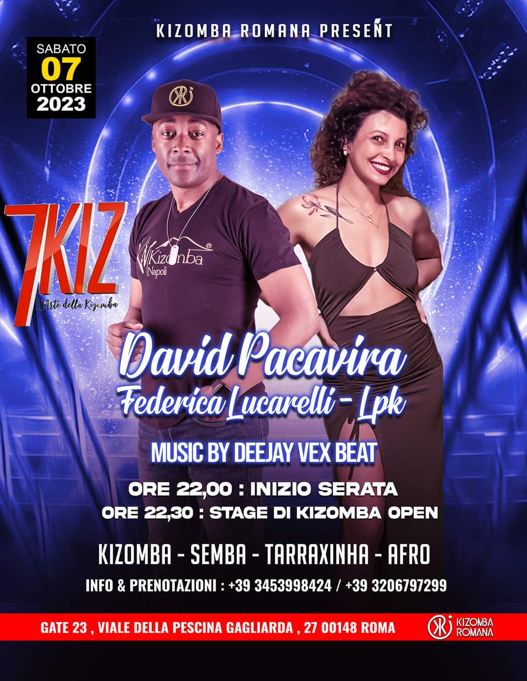 #7kiz - L' Arte Della Kizomba - Sab 07 Ottobre 2023