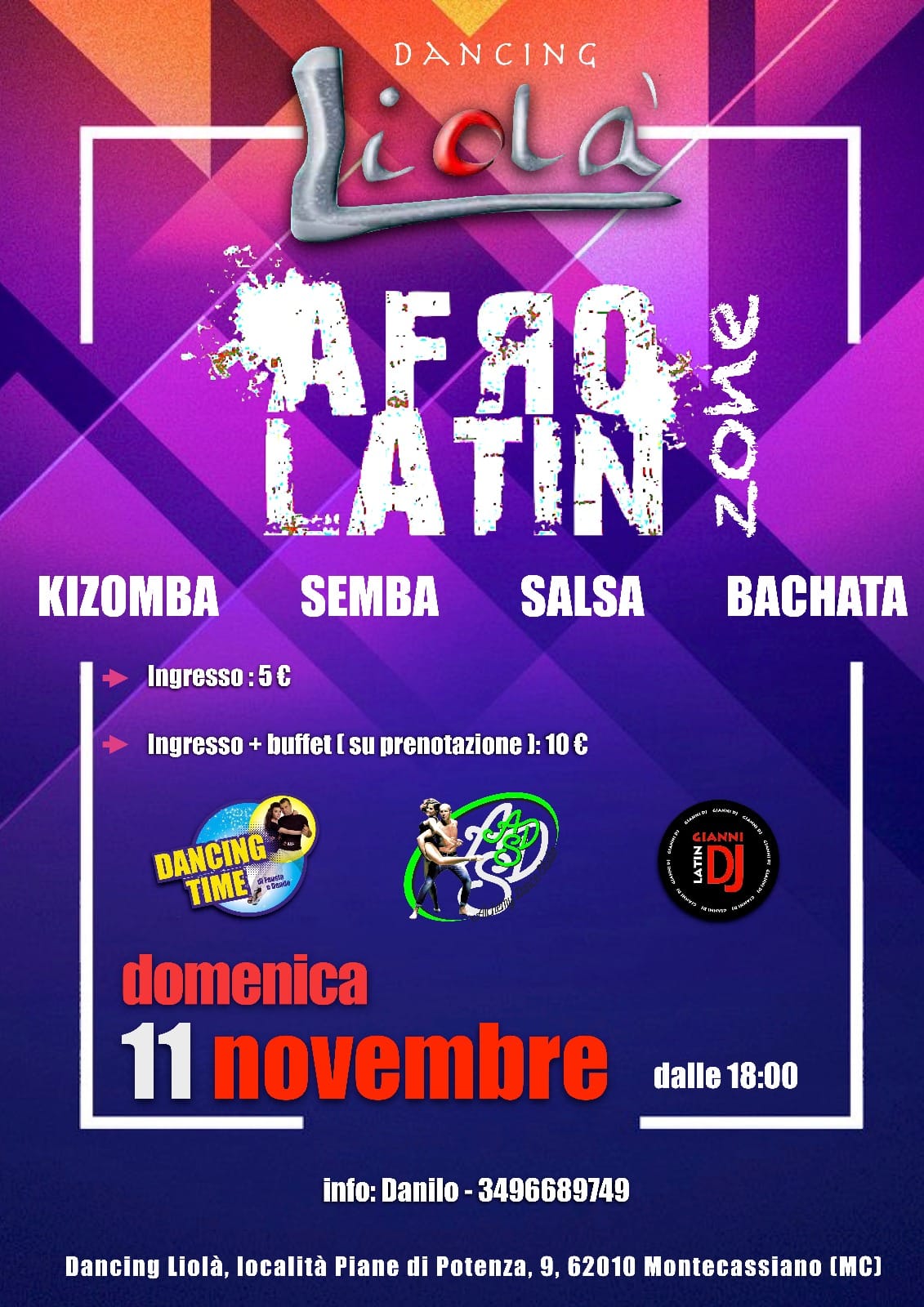 Serata Afro Latina