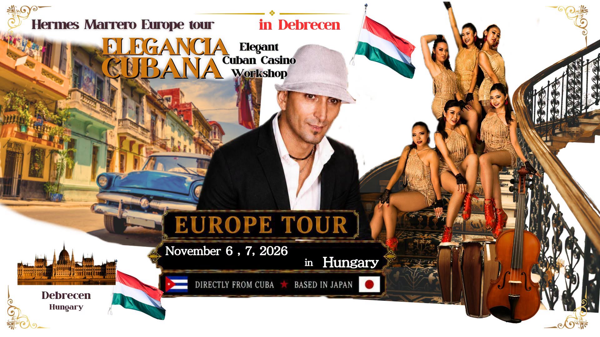 ☆in Debrecen☆Elegancia Cubana Europe Tour -Elegant Cuban Casino Workshop-