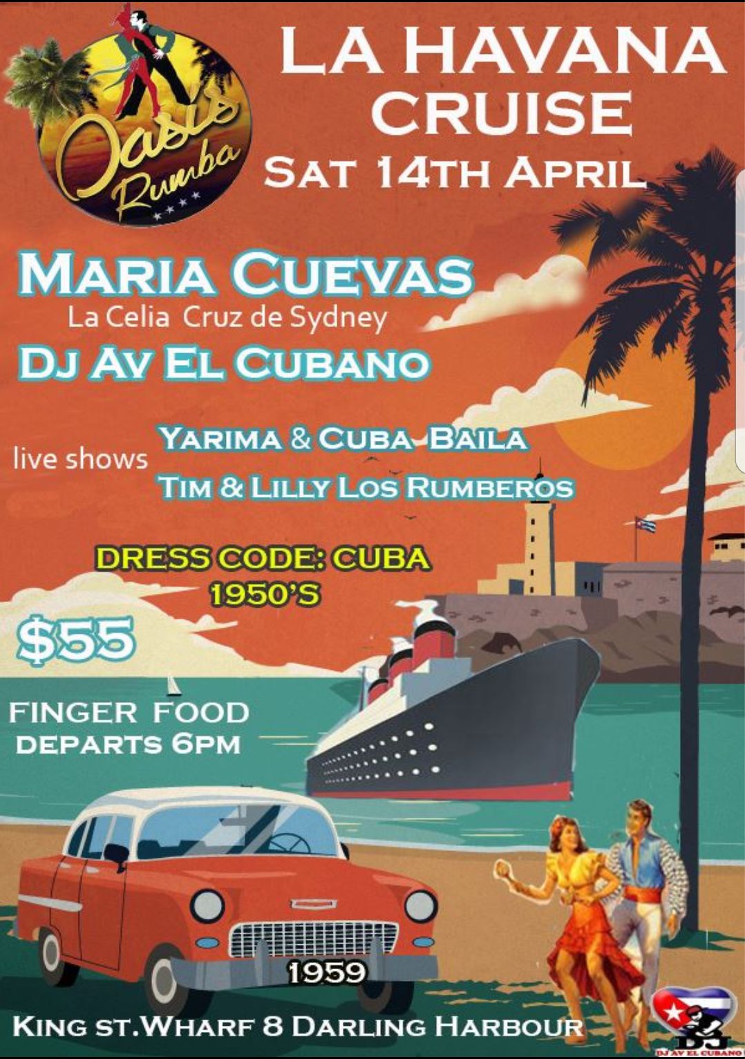 La Havana Cruise" Sat 14th April