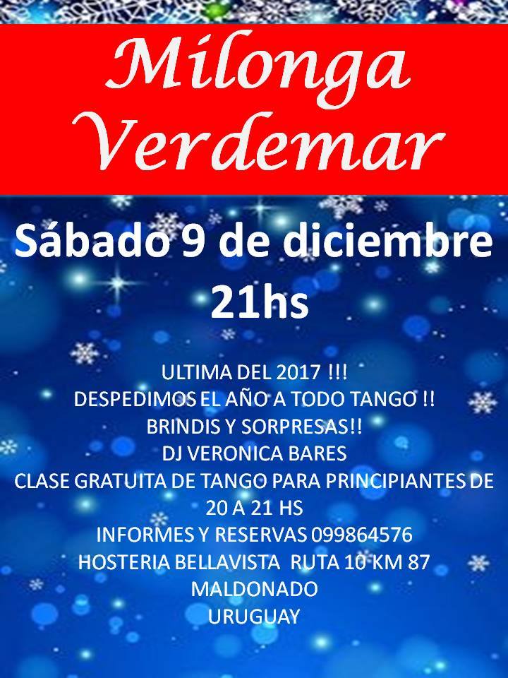 Milonga Verdemar Sábado 9 De Diciembre