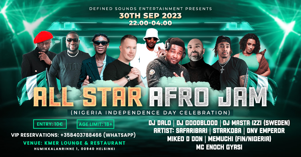 ALL STAR AFRO JAM (Nigeria Independence day celebration)