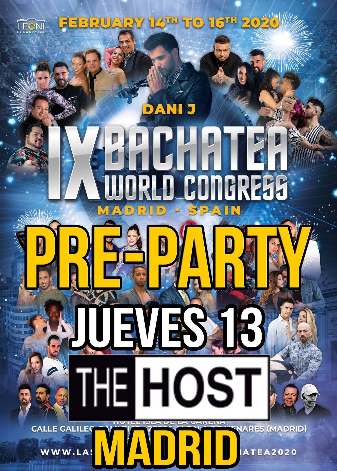 Pre-Party Jueves Bachatea World Congress - The Host Madrid