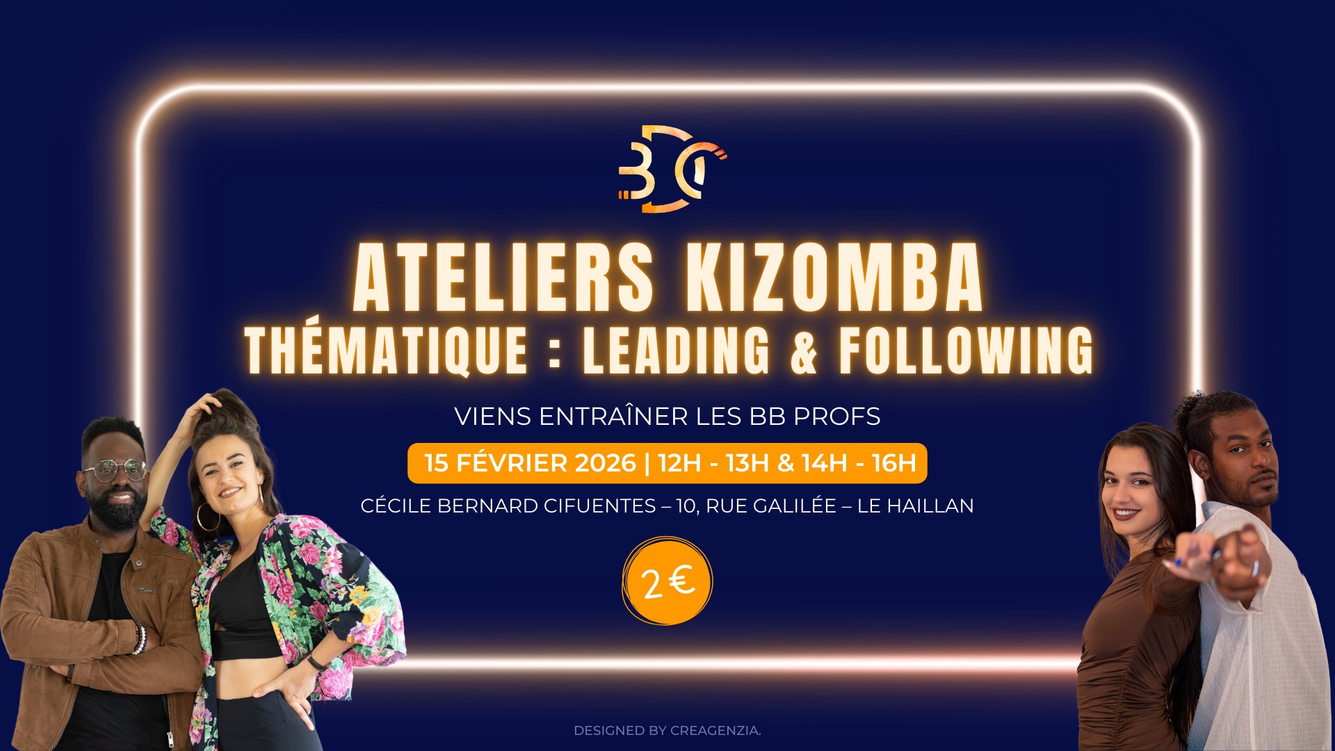 Ateliers Kizomba Urbankiz édition Bb Teachers - Thématique Leading & Following