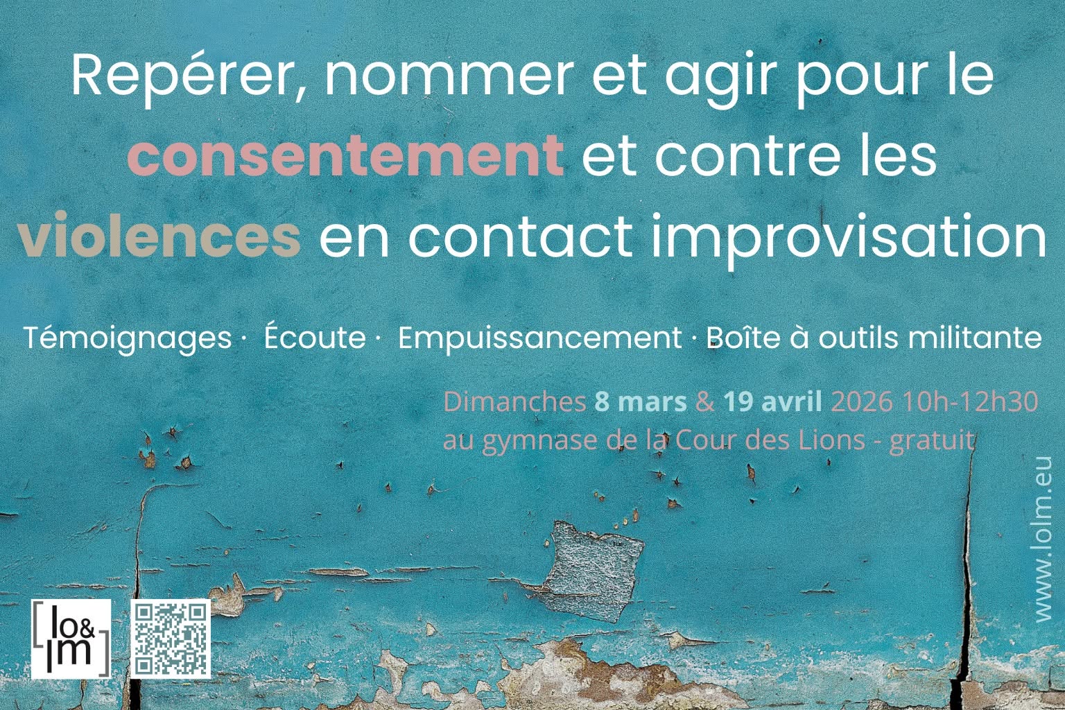 Repérer, nommer et agir pour le consentement et contre les violences en contact improvisation