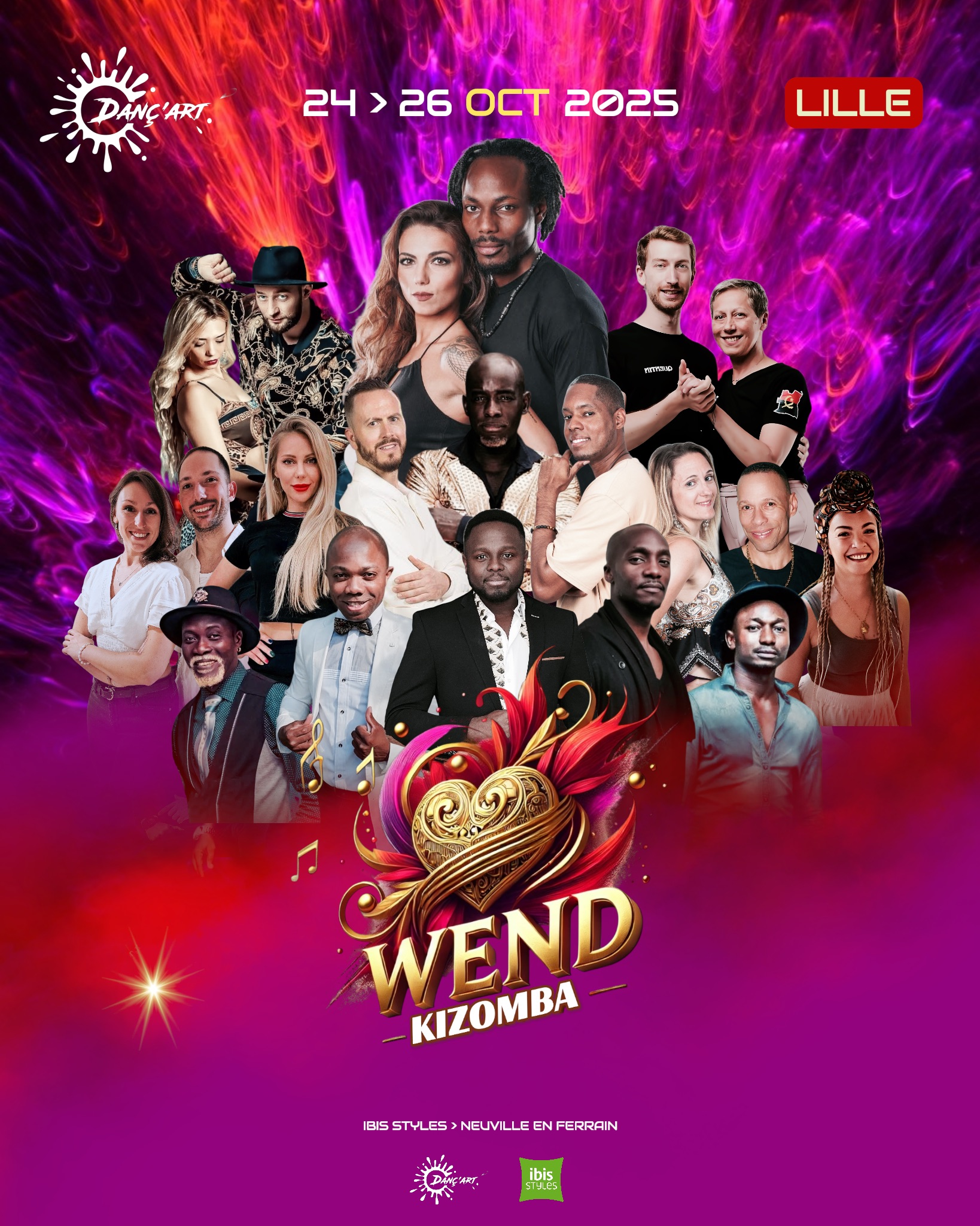 ✨❤️🔥 WEnd KIZOMBA LILLE - 24 au 26 Octobre ❤️🔥✨