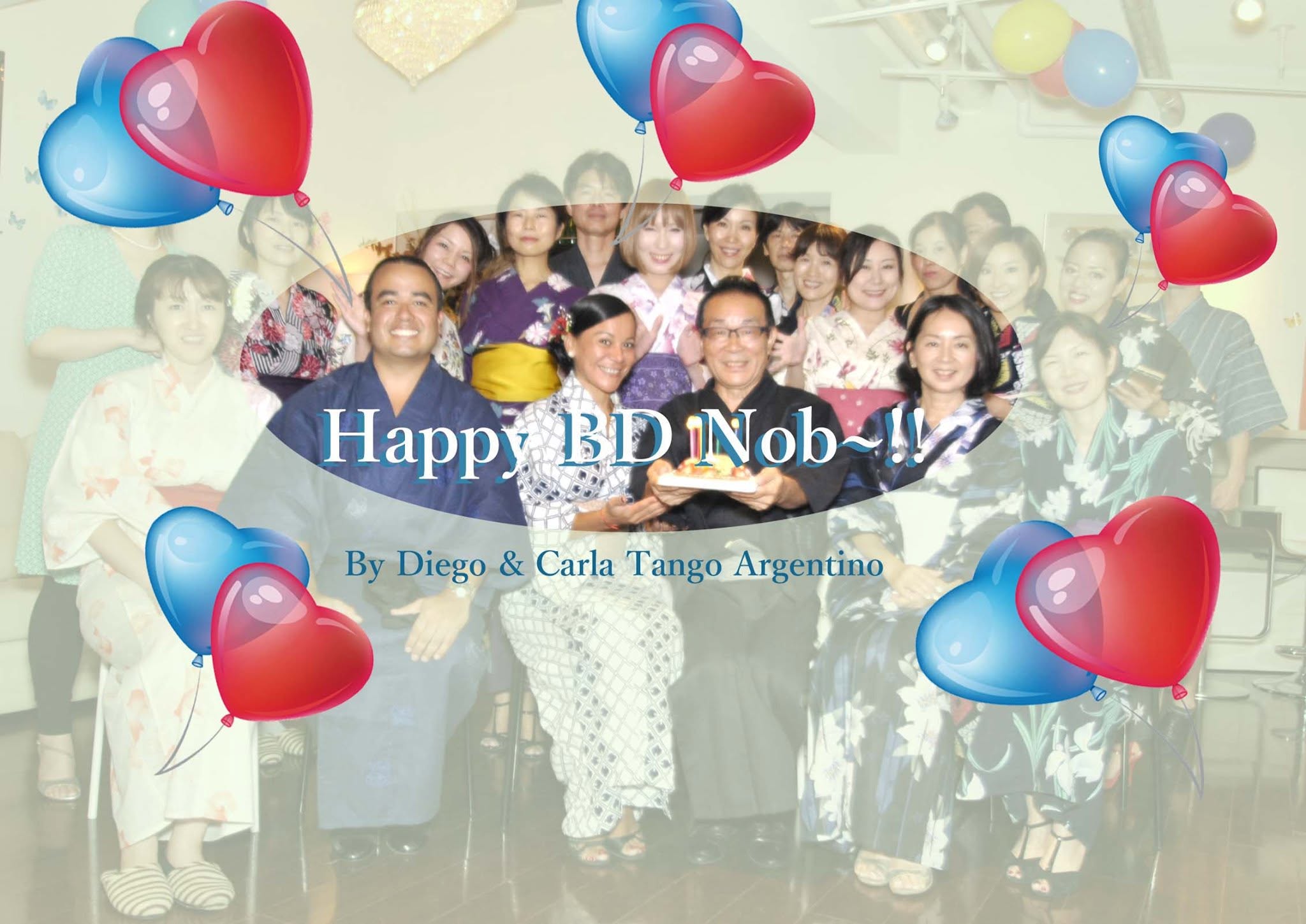 Nob's BD" Tango Party de Yukata "Diego & Carla