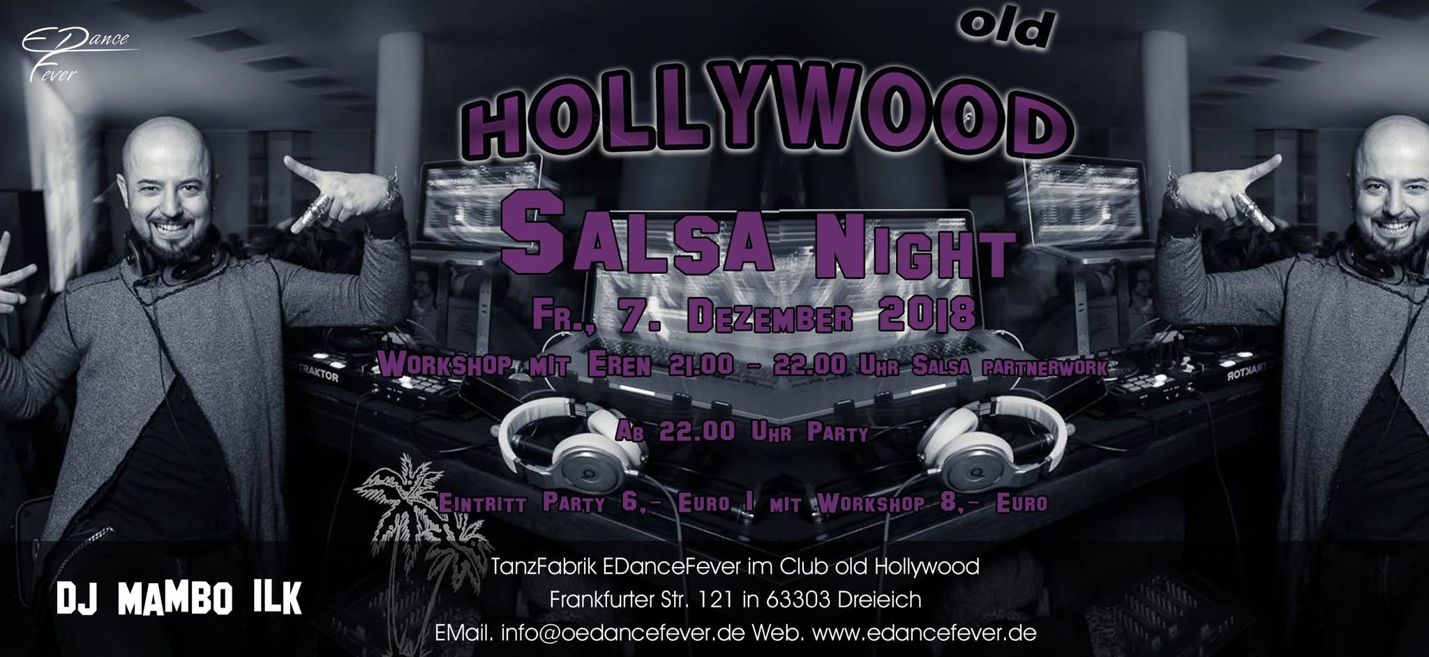 Hollywood Mambo-Salsa Night mit DJ Mambo ILK! Fr. 07. Dez 2018