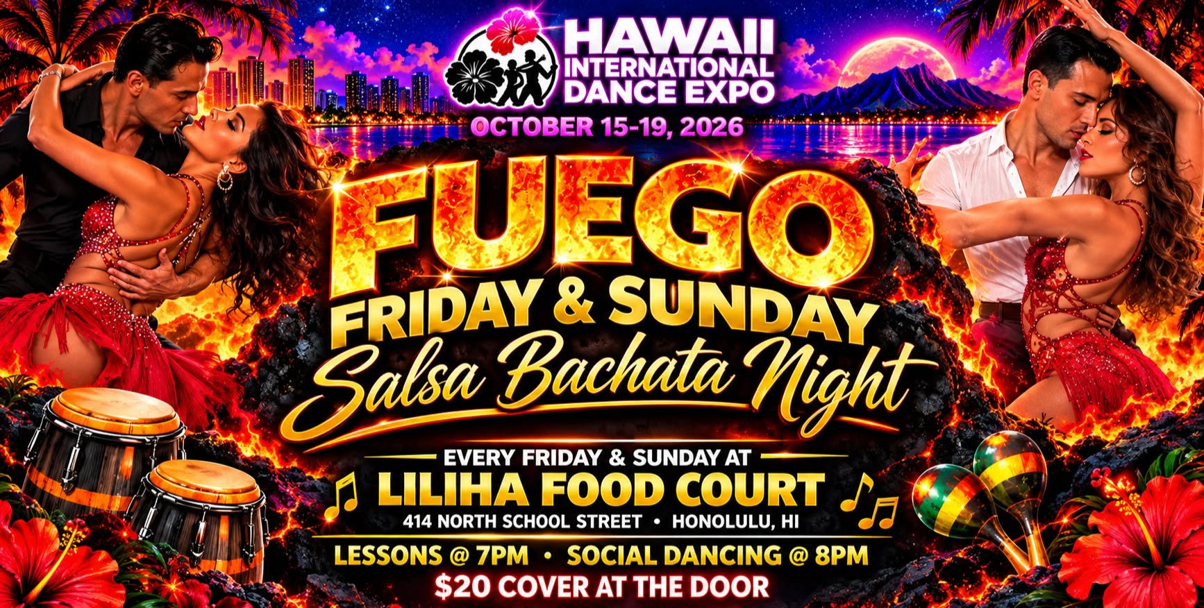 Dance Friday Night HIDX at Liliha Food Court