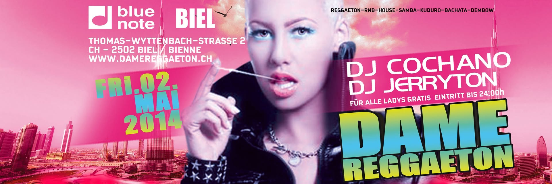 DAMEREGGAETON @ BLUENOTE BIEL FREITAG 02.5.2014