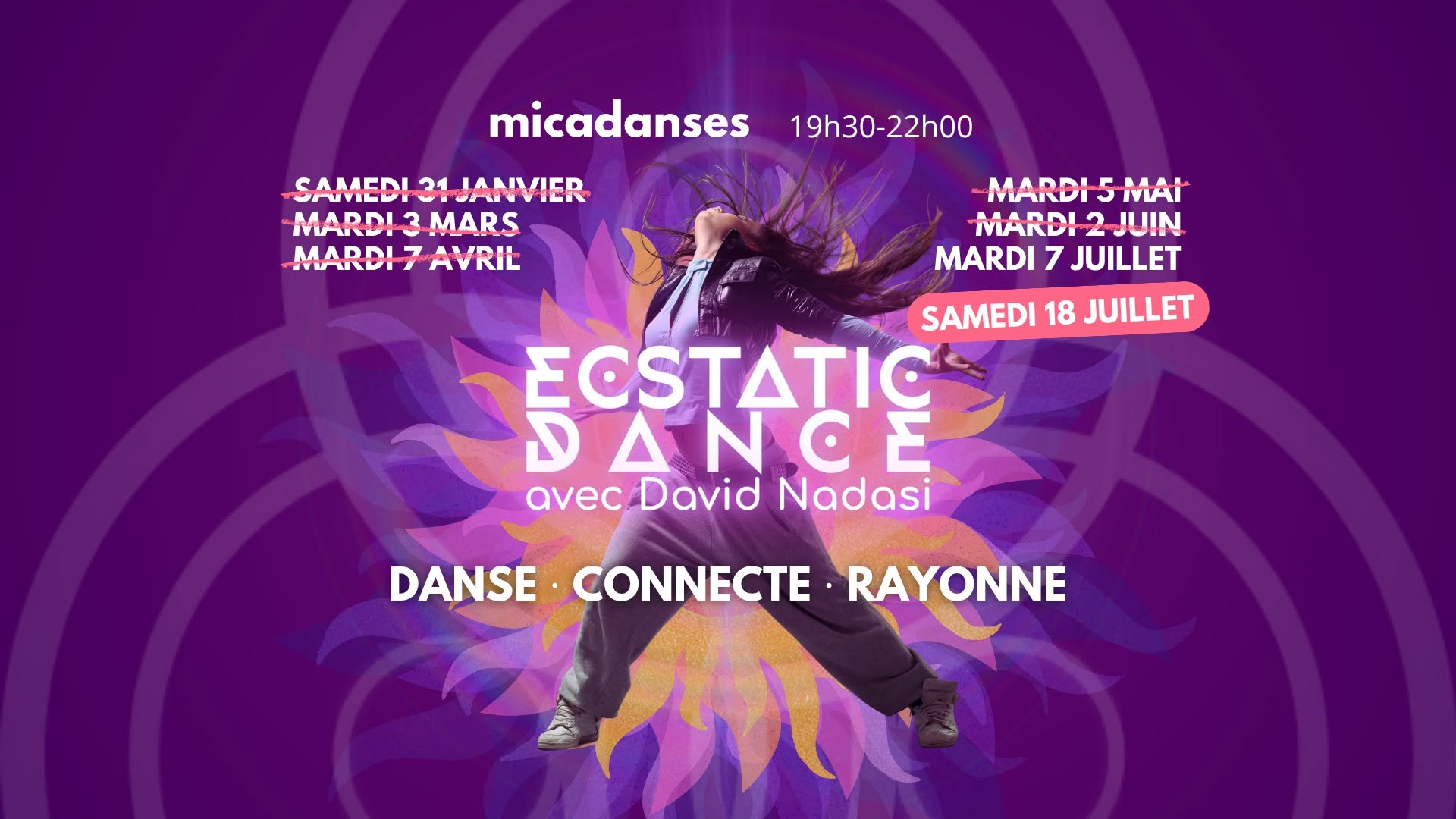 Ecstatic Dance à Micadanses avec David Nadasi