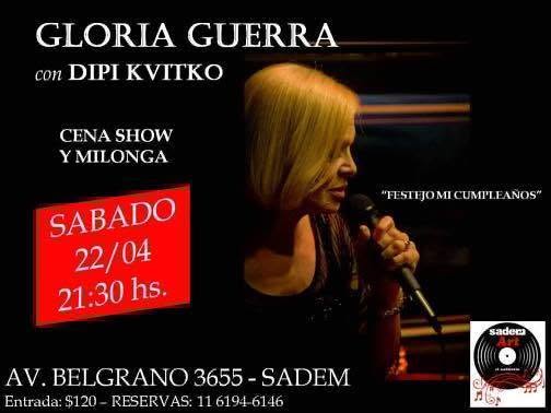 Festejo mi cumpleaños. Cena show.