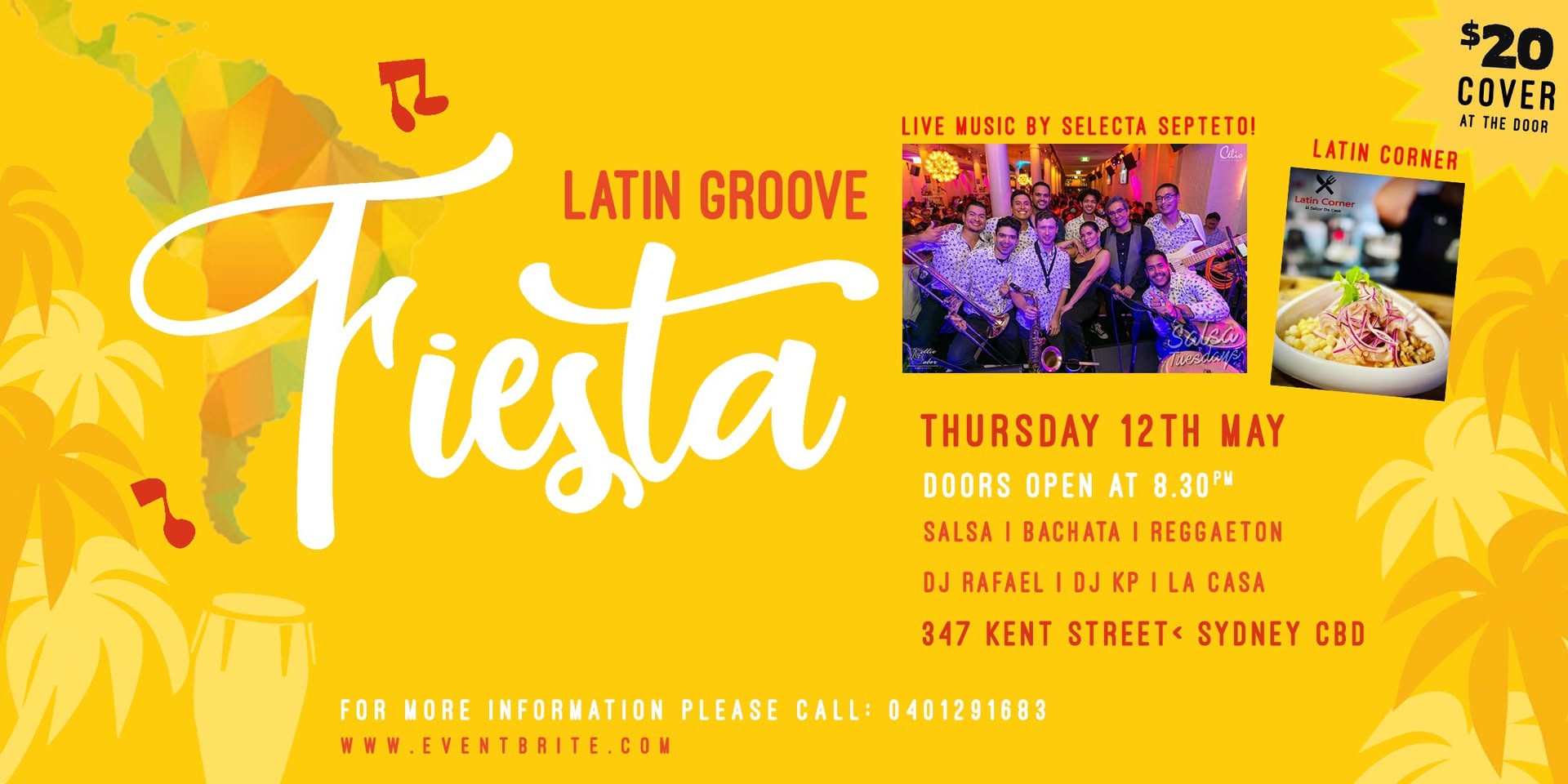 Latin Groove Fiesta @Kent St Hotel