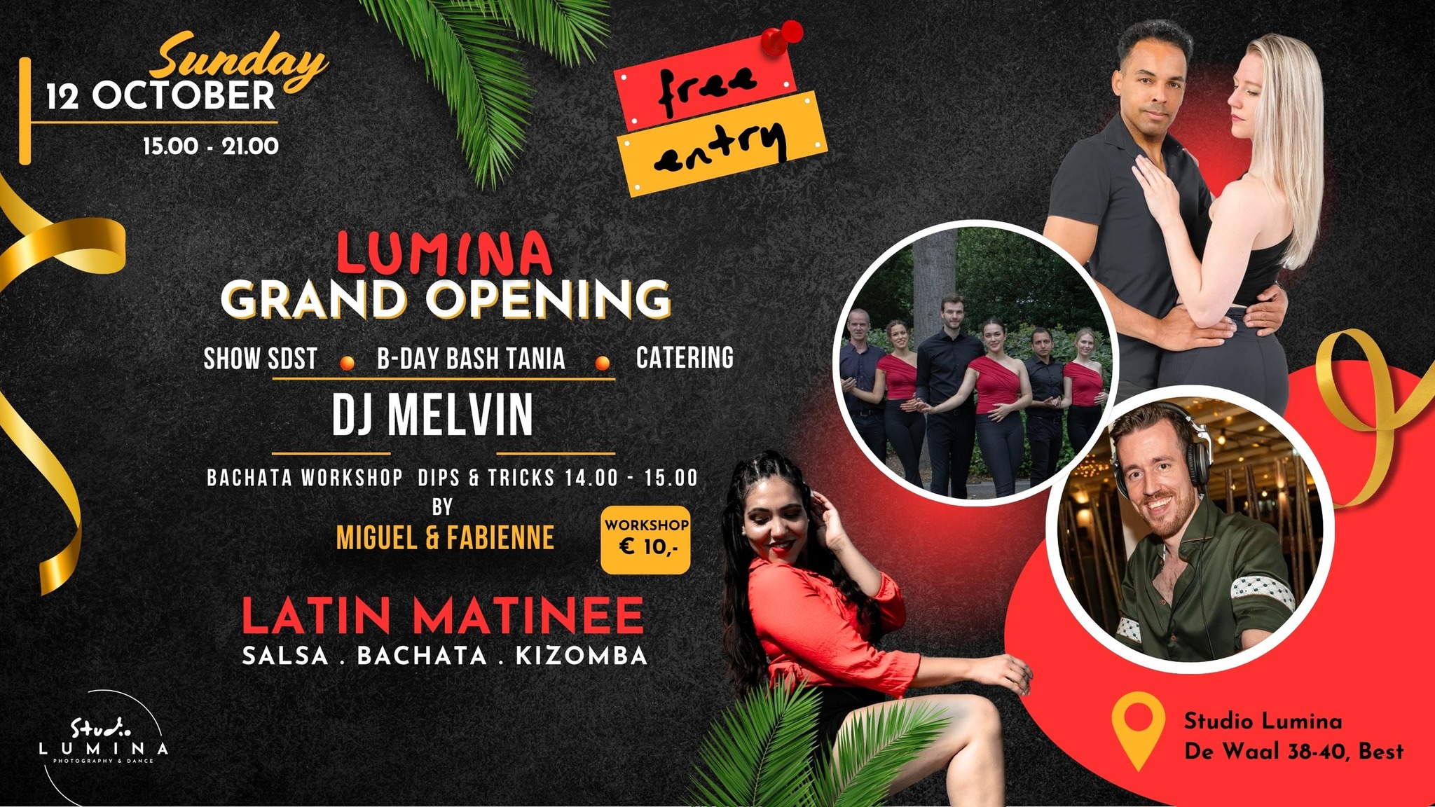 Studio Lumina Opening Party & Salsa Matinee 2 rooms