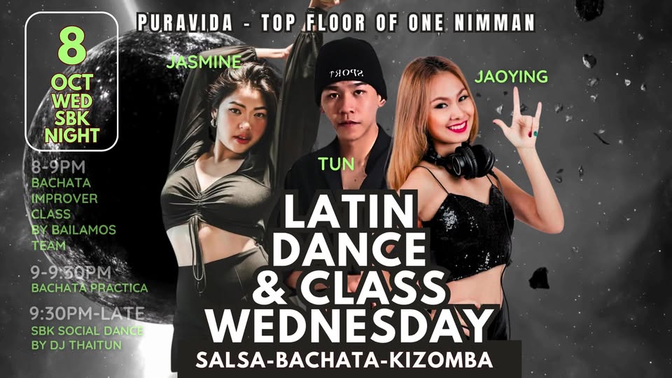 Latin Dance & Class Wednesday: Salsa-Bachata-Kizomba