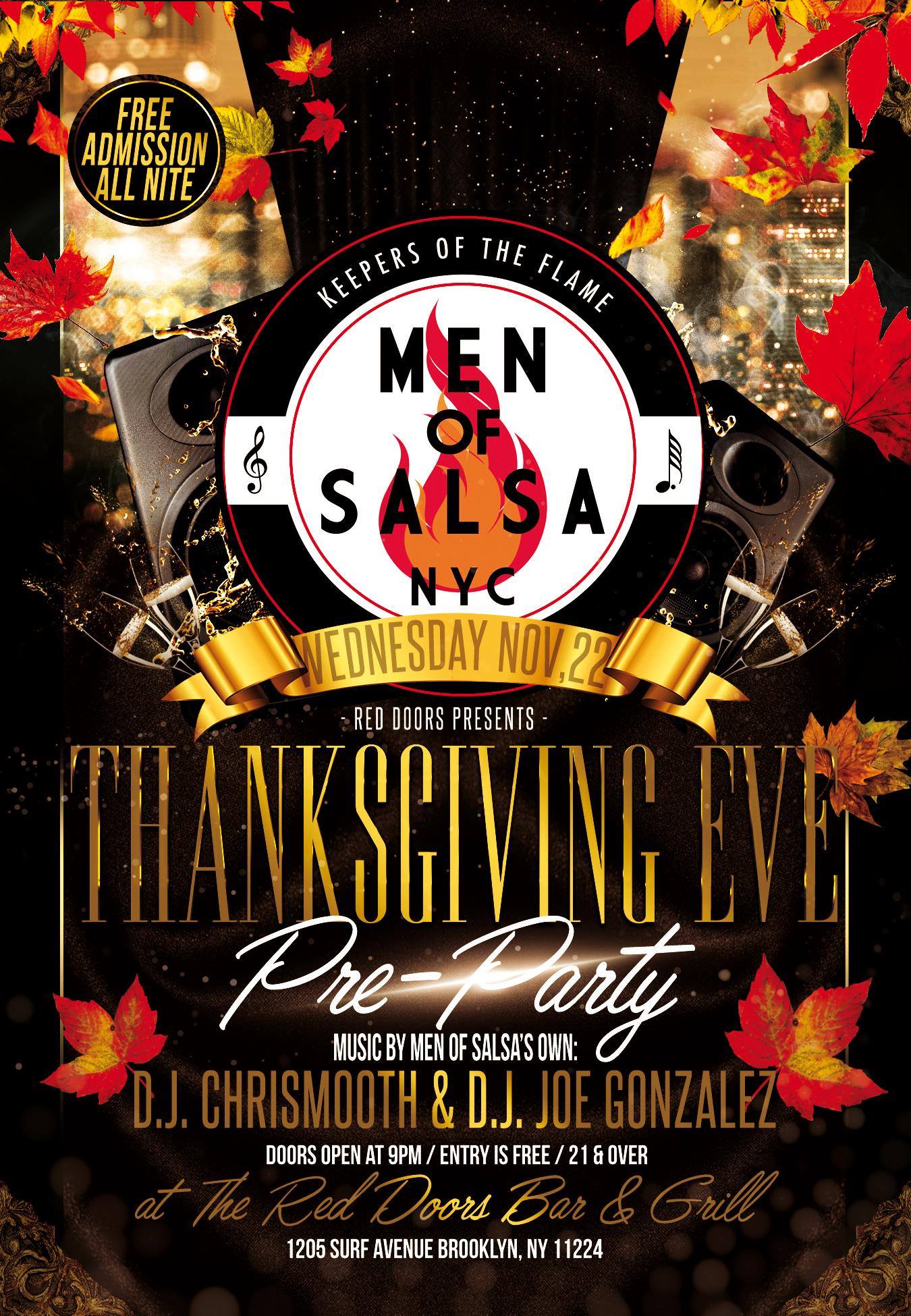 Thanksgiving Eve Pre Party
