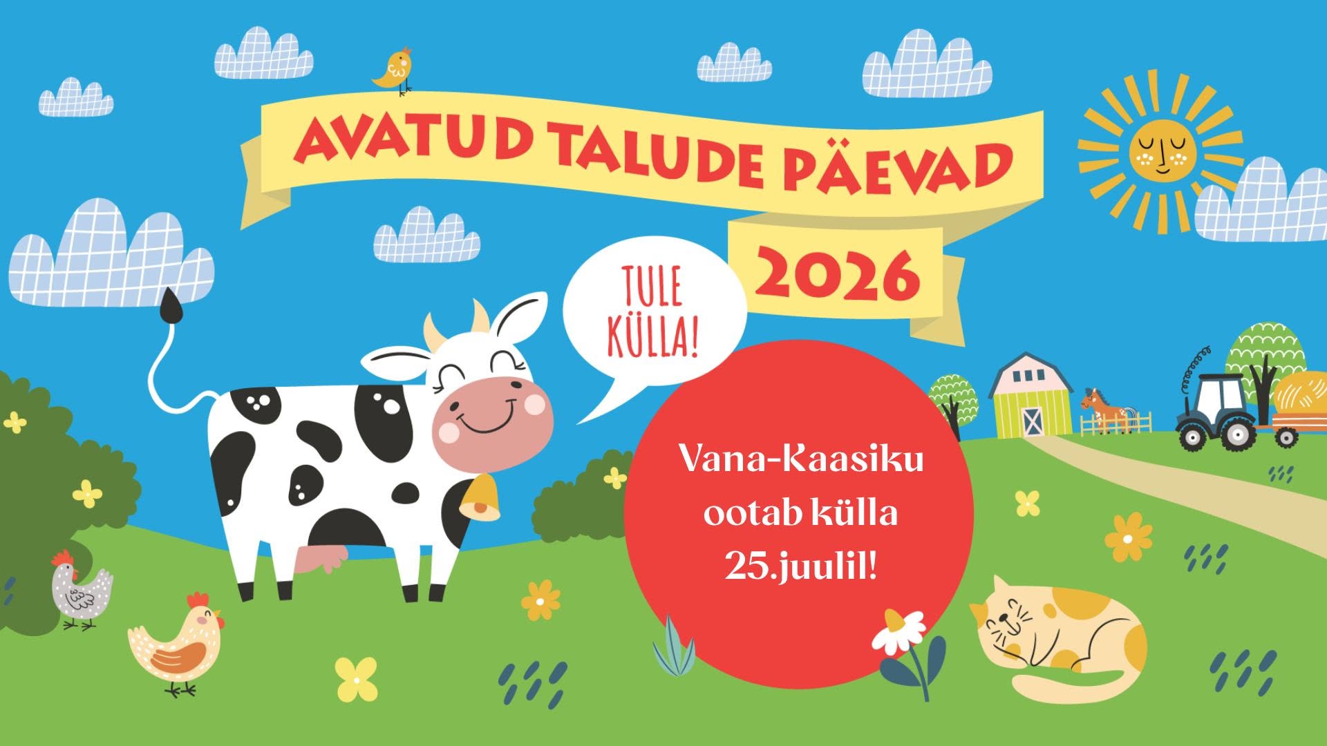 Vana-Kaasiku Avatud Talude Päev Töötoad-Kohvik-Tants!