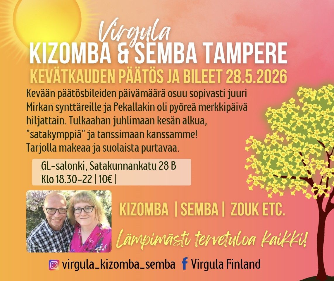 Kizomba ja semba spring party 28.5.2026