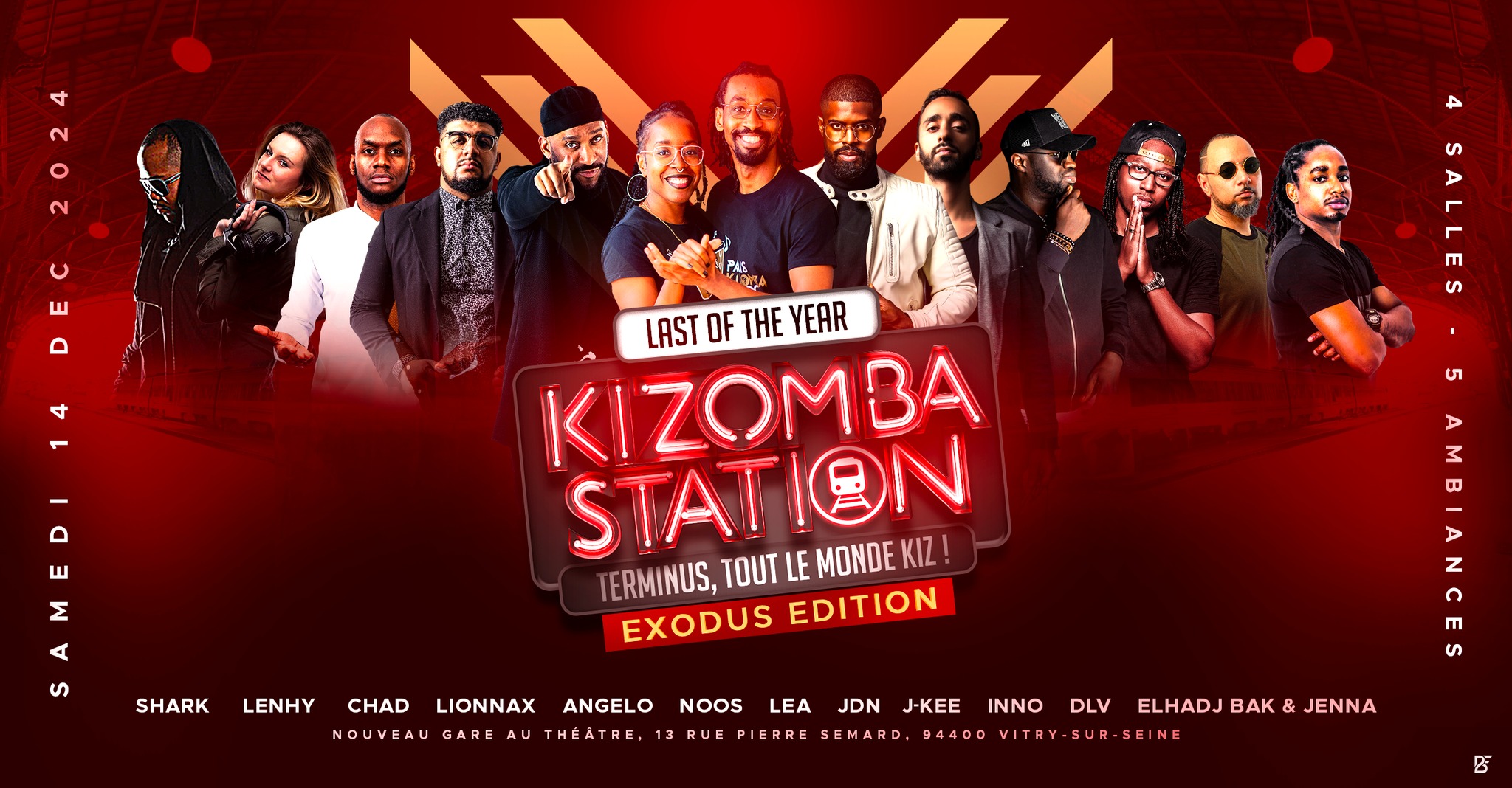 Kizomba Station - Samedi 14 Decembre - Secret Line Up