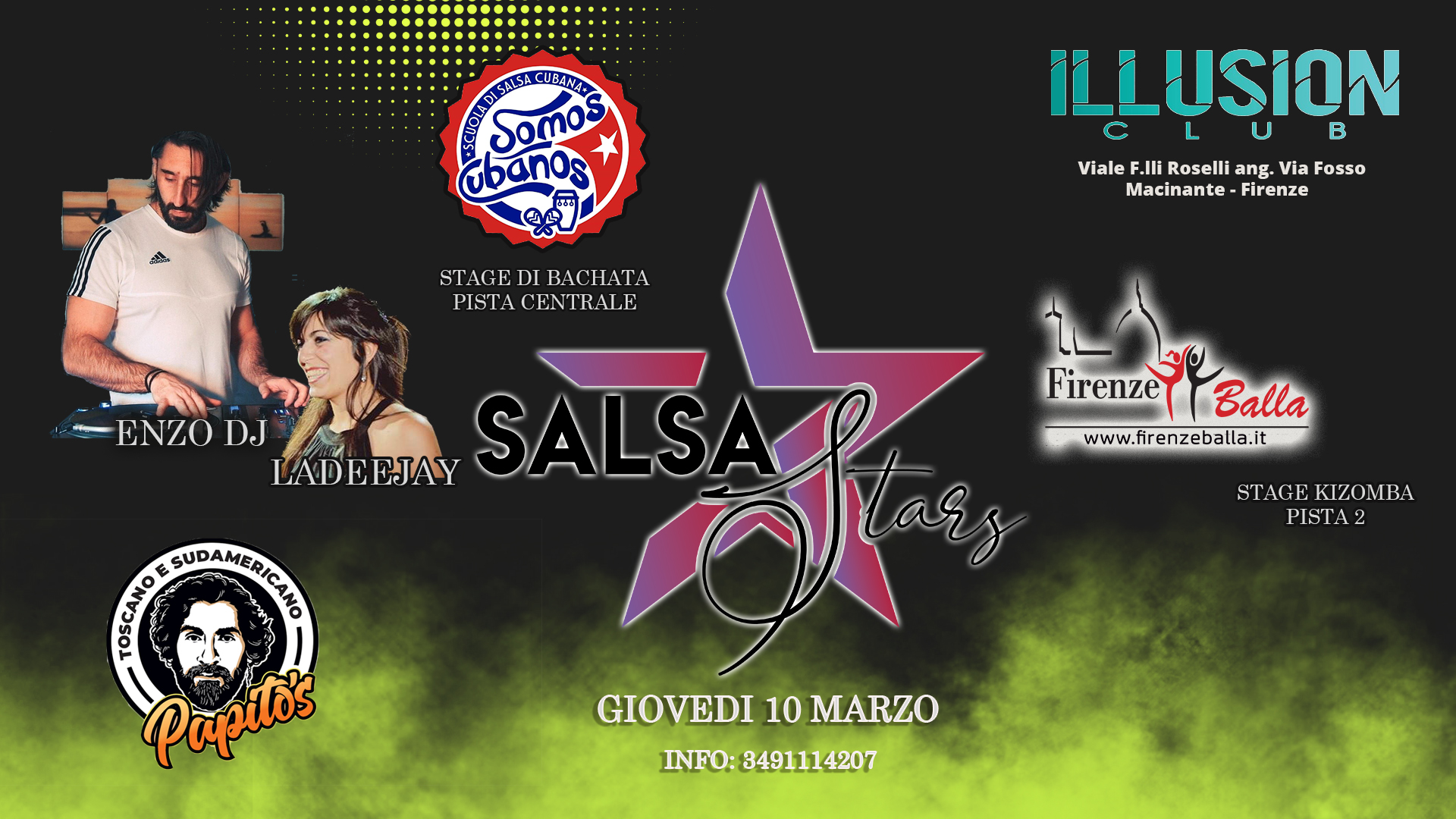 Salsa Stars giovedi 10 marzo