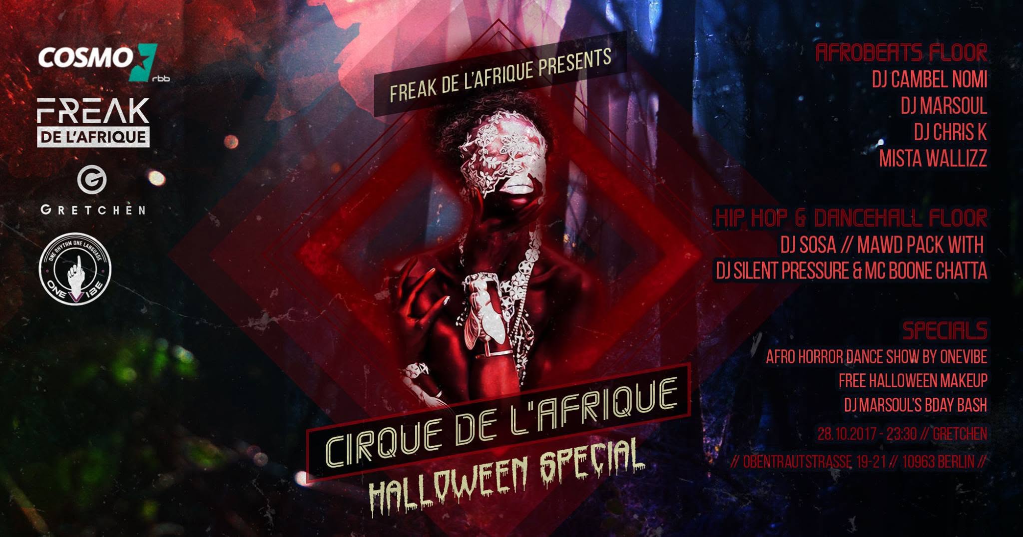 Cirque de l'Afrique - Halloween Special - 28.10.2017