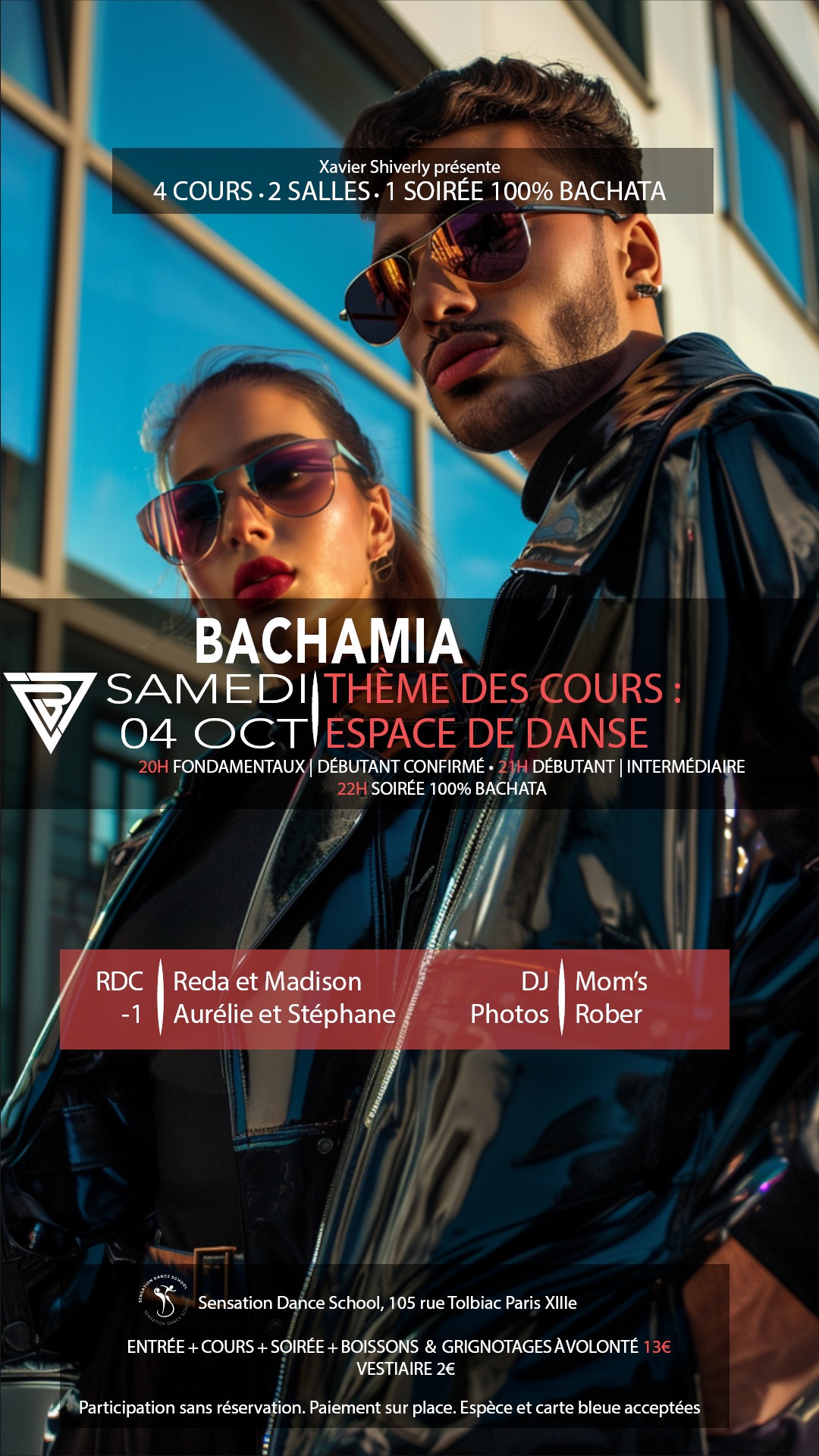 Bachamia gestion de l'espace de danse - Reda - Aurélie et Stéphane - Rober 📸 - DJ Mom's