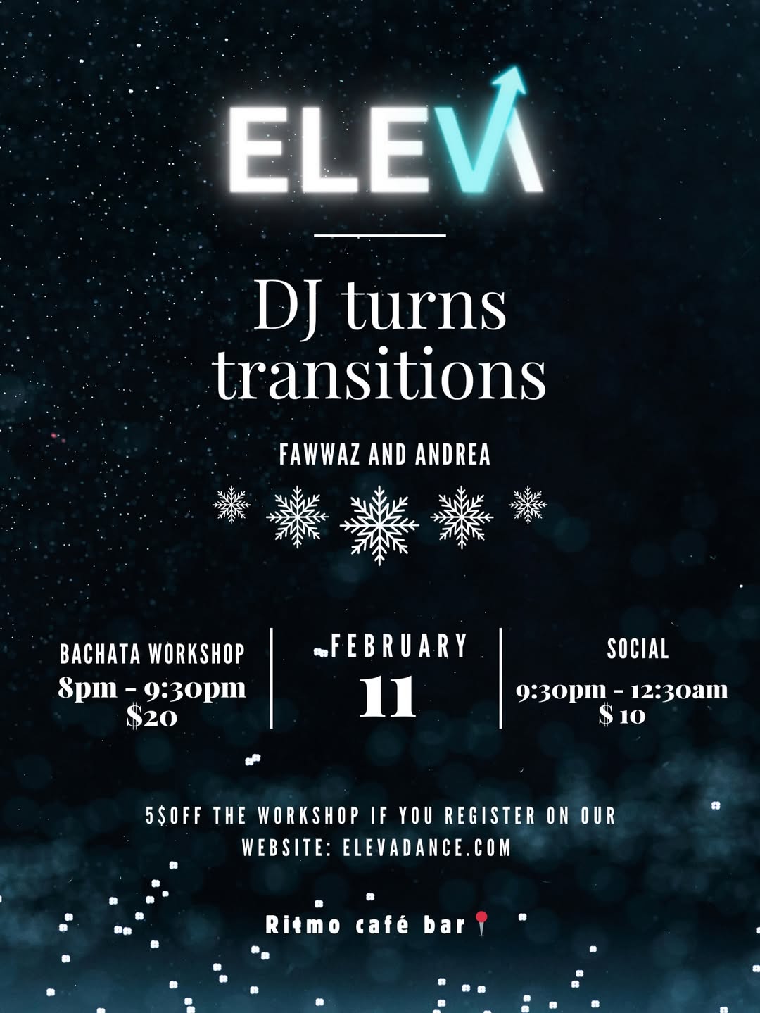 ELEVA x RITMO - Latin Dance Party (Workshop: DJ Turns Transitions)