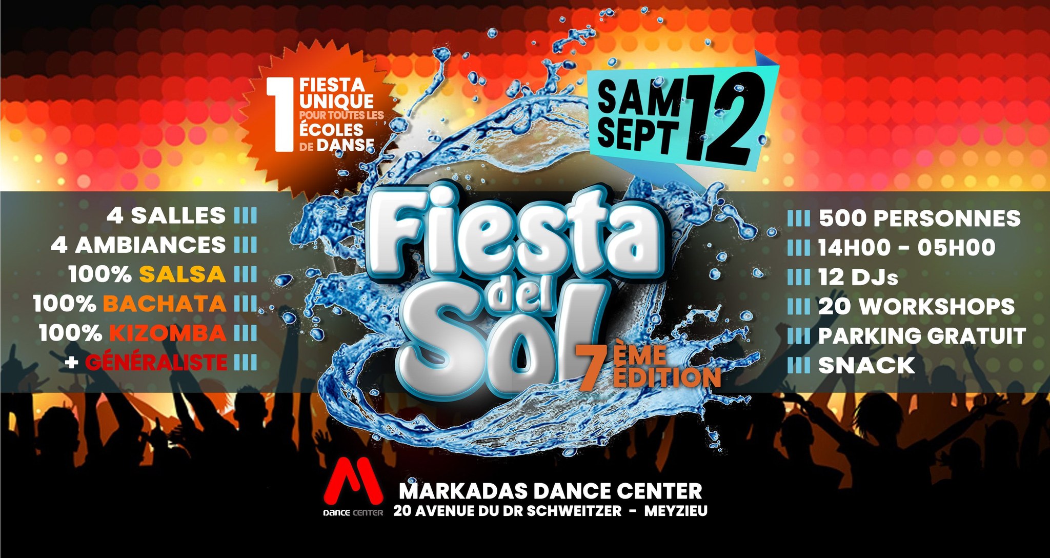 FIESTA del SOL #7 ☀️12 DJs ☀️ SBK + Généraliste