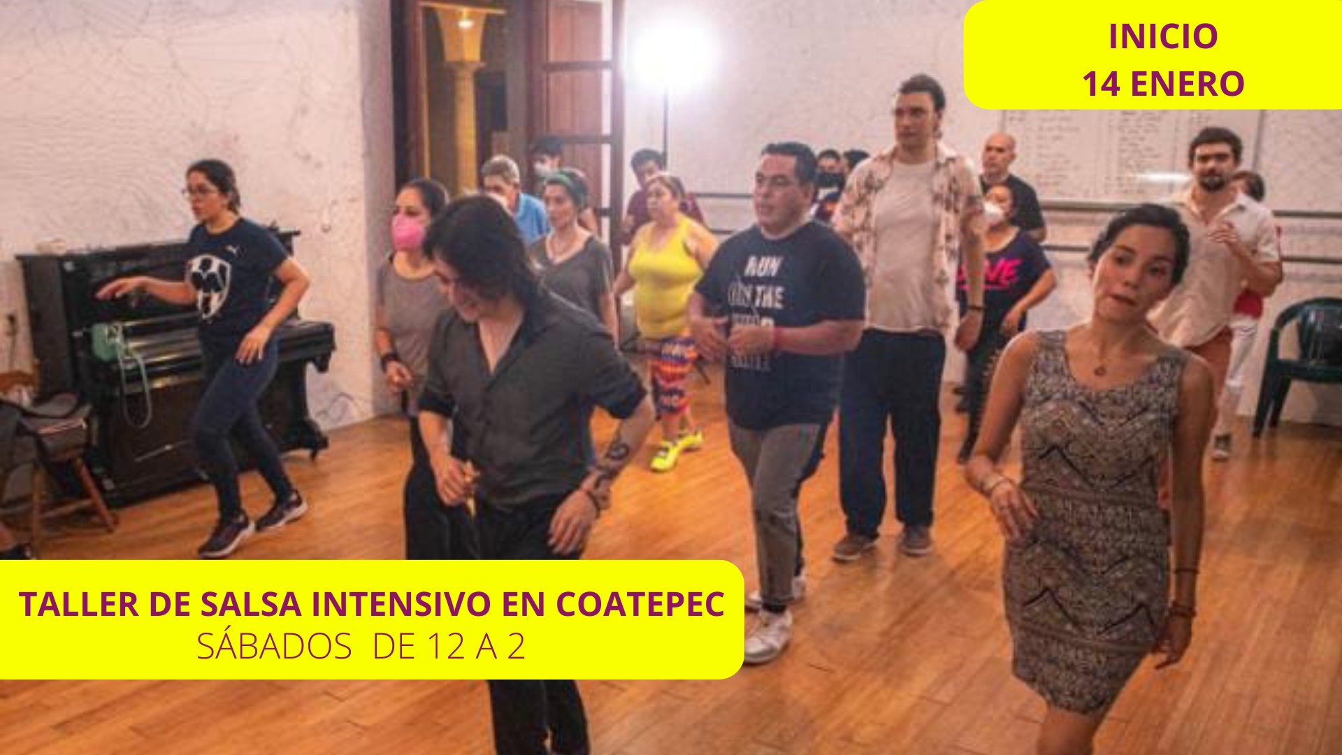 TALLER SALSA INTENSIVO SABATINO EN COATEPEC