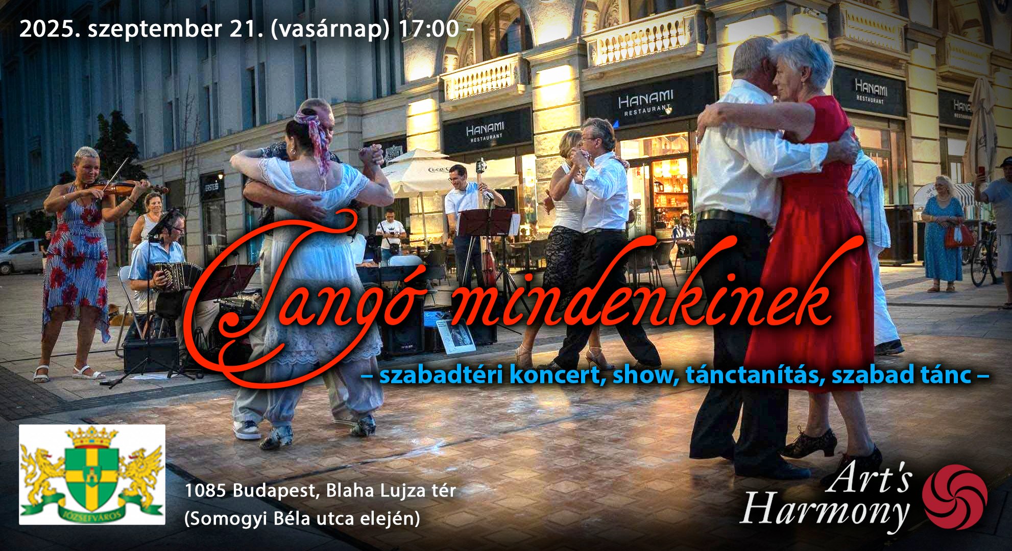 Tangó mindenkinek - flashmob a Blaha Lujza téren