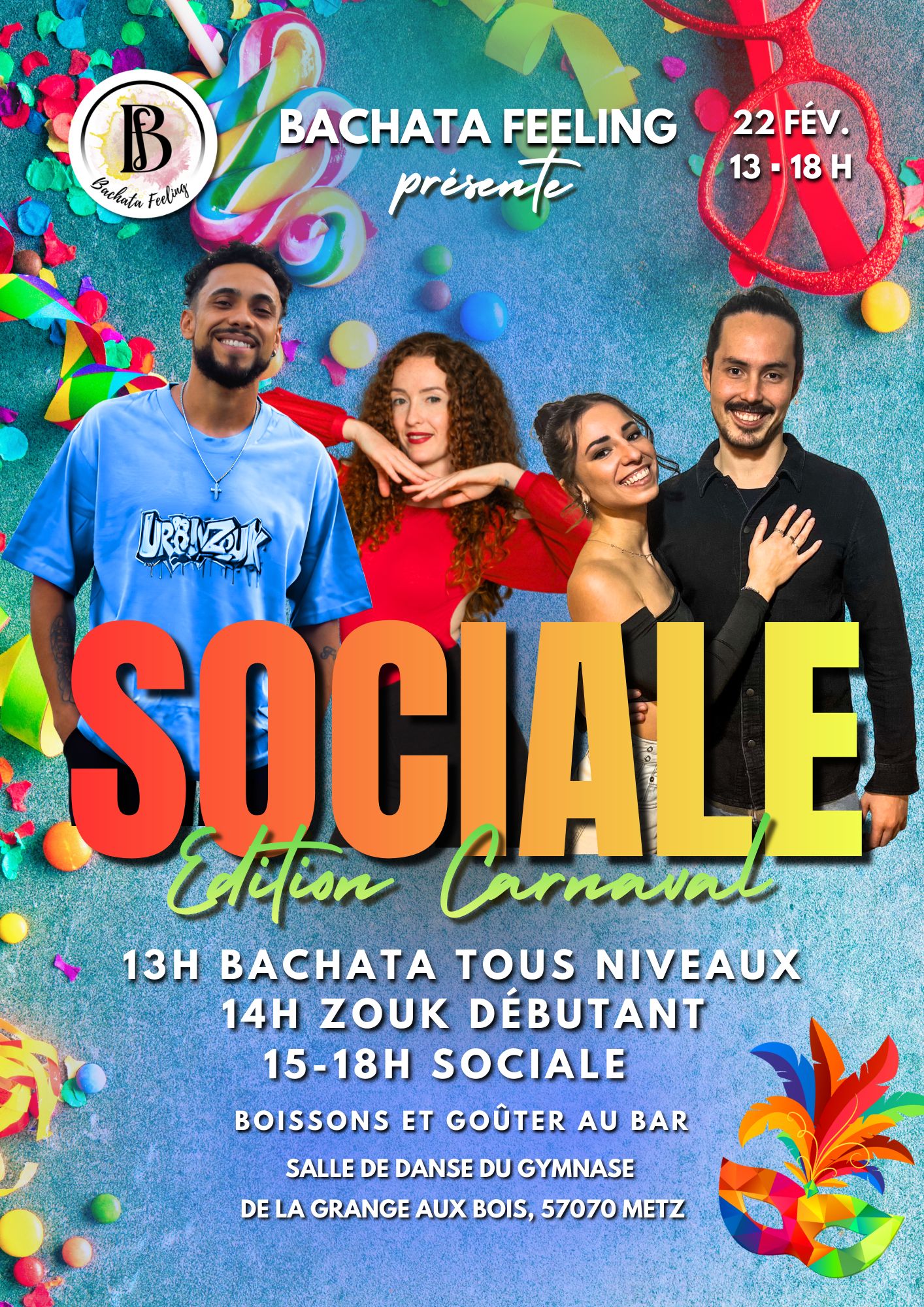 La Sociale Edition Carnaval 🎭 ~ Bachata, Zouk, Kizomba & More ✨️