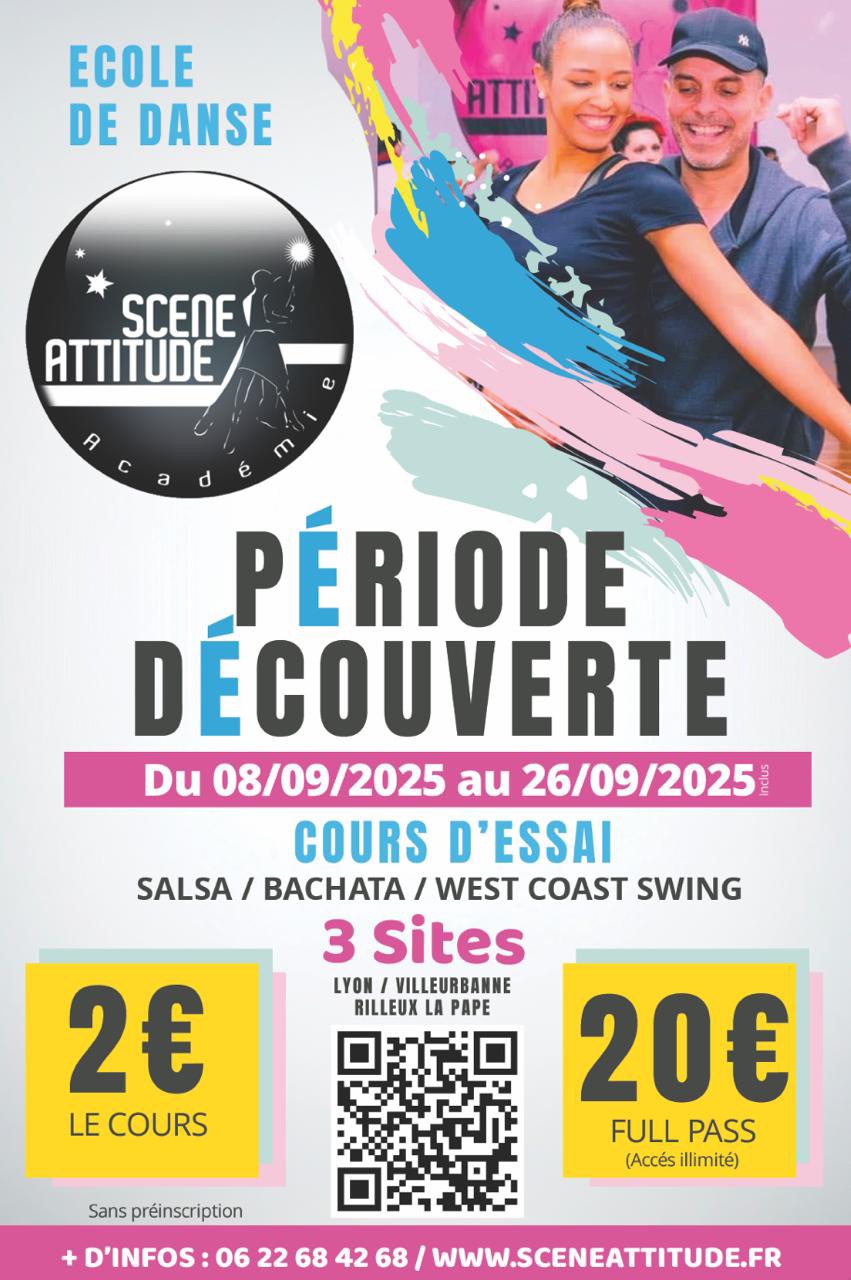 PÉRIODE DÉCOUVERTE - Cours d’essai SCÈNE ATTITUDE ACADÉMIE