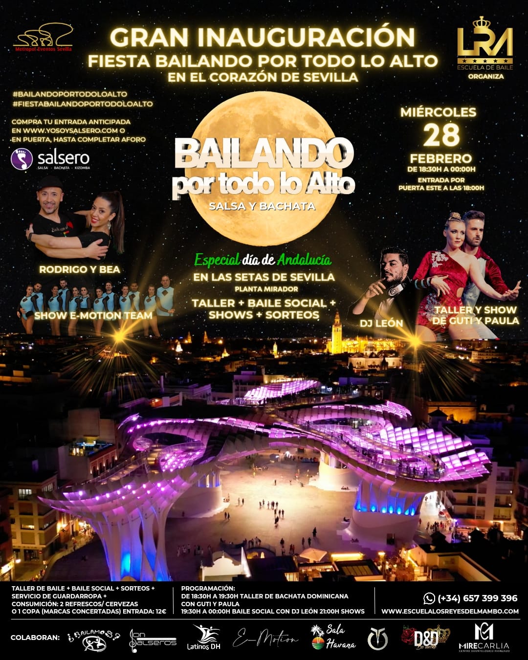 GRAN INAUGURACIรN FIESTA BAILANDO POR TODO LO ALTO EN LAS SETAS DE SEVILLA