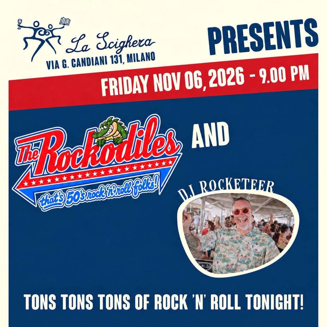 The Rockodiles in concerto + Dj Rocketeer