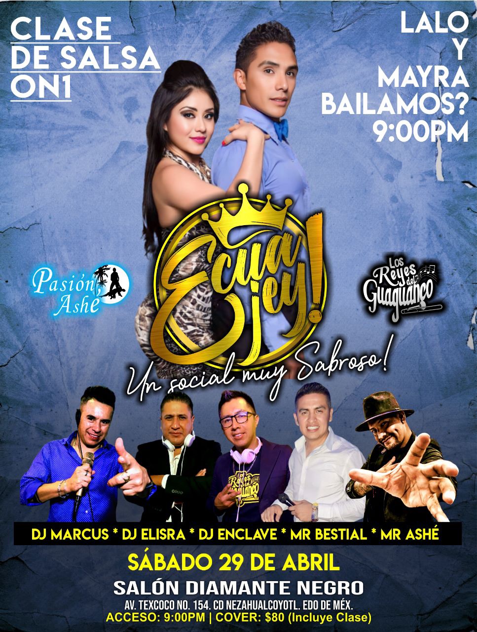 Ecuajey Salsa Social Mr Bestial y Clase con Lalo y Mayra